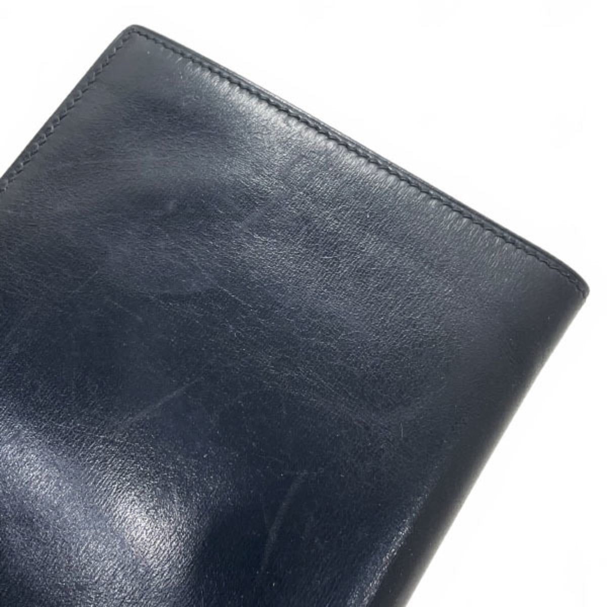 Hermes Kara Black Leather Bill Wallet (Bi-Fold) (Pre-Owned)