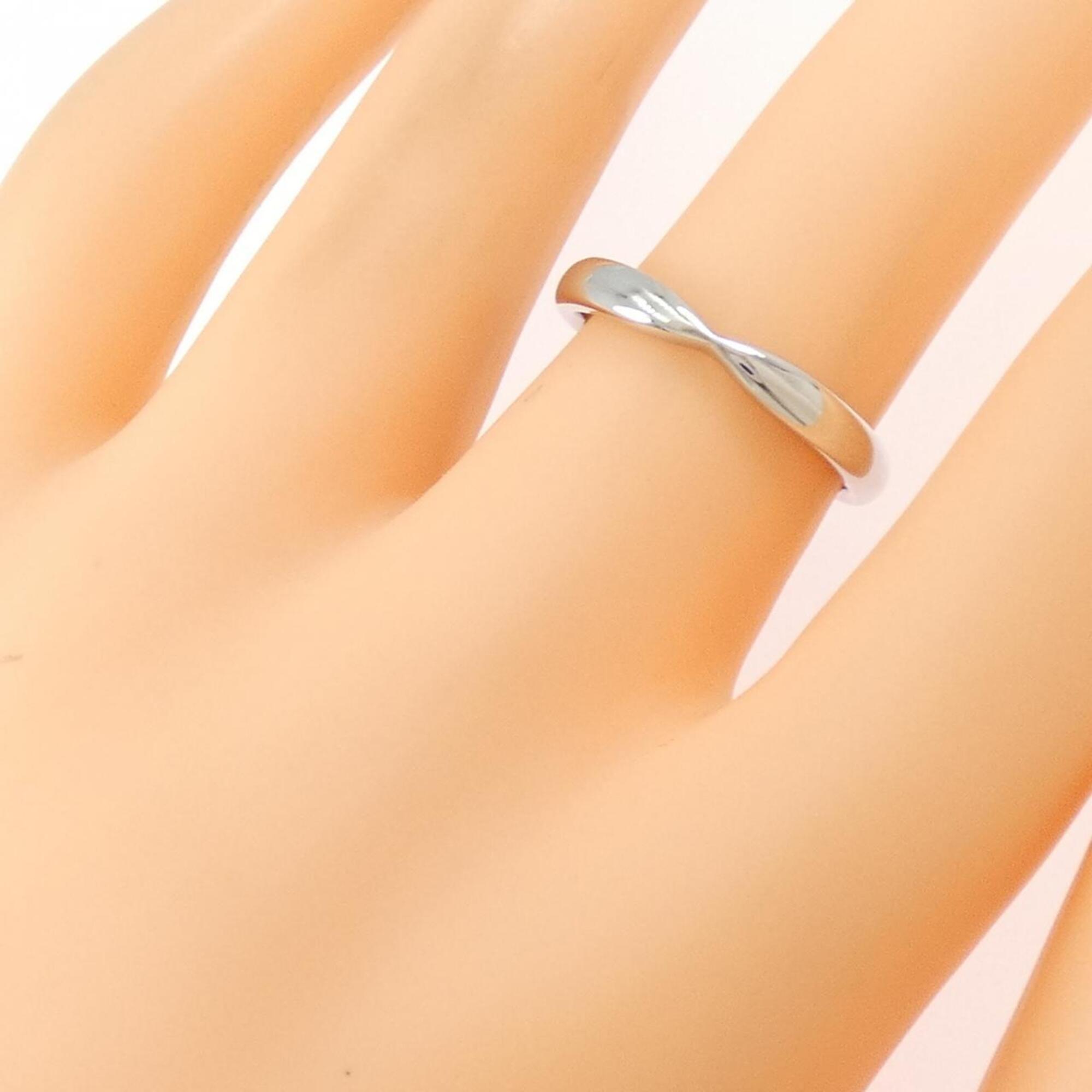 Tiffany Platinum Platinum 950 Band Ring (Pre-Owned)