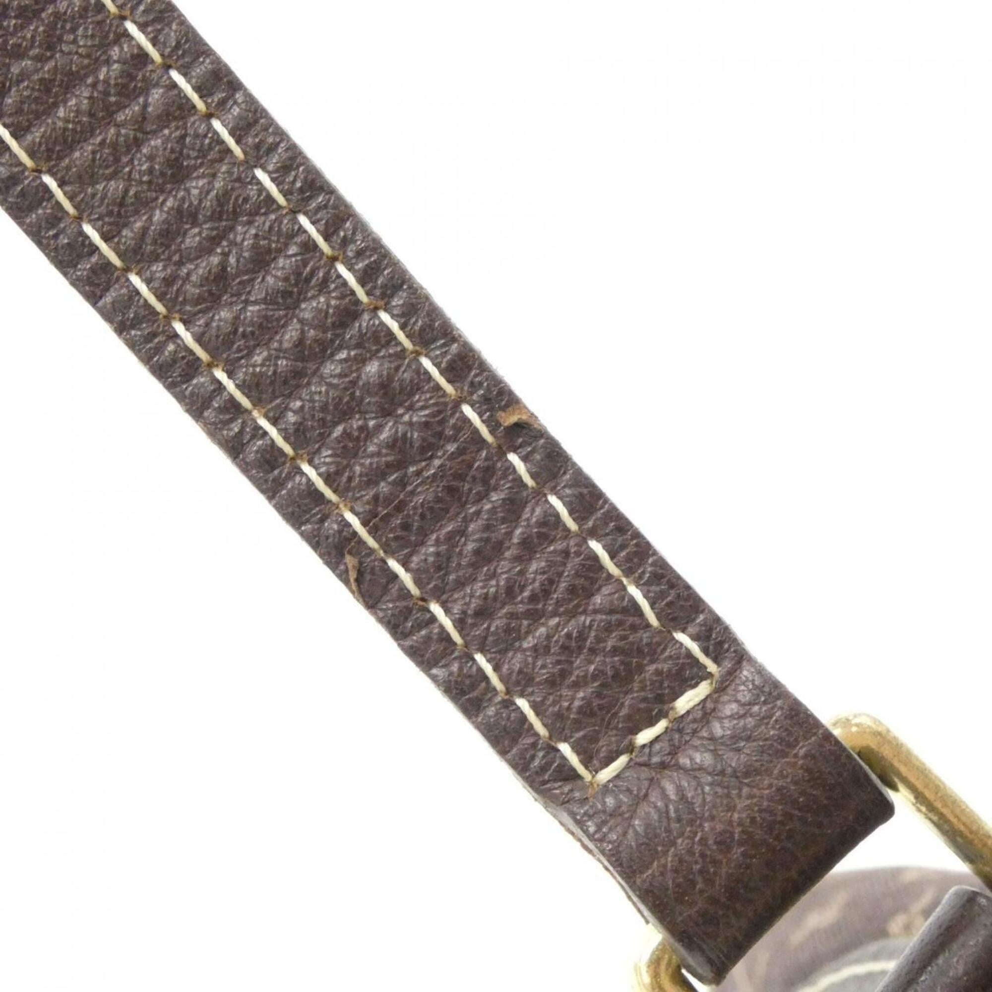 Louis Vuitton Brown Canvas Shoulder Bag (Pre-Owned)