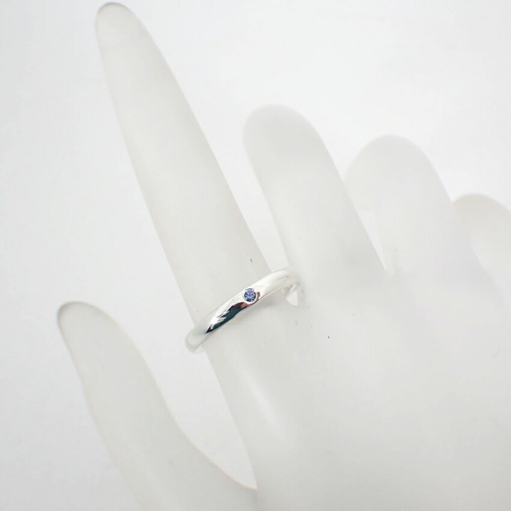 Tiffany Blue Sterling Silver 925 Band Ring (Pre-Owned)