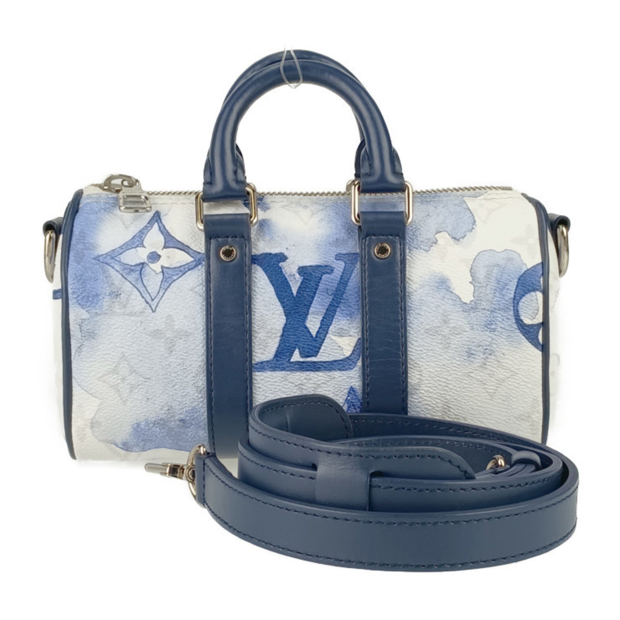 Louis Vuitton Blue Monogram White Monogram Handbag Shoulder Bag (Pre-Owned)