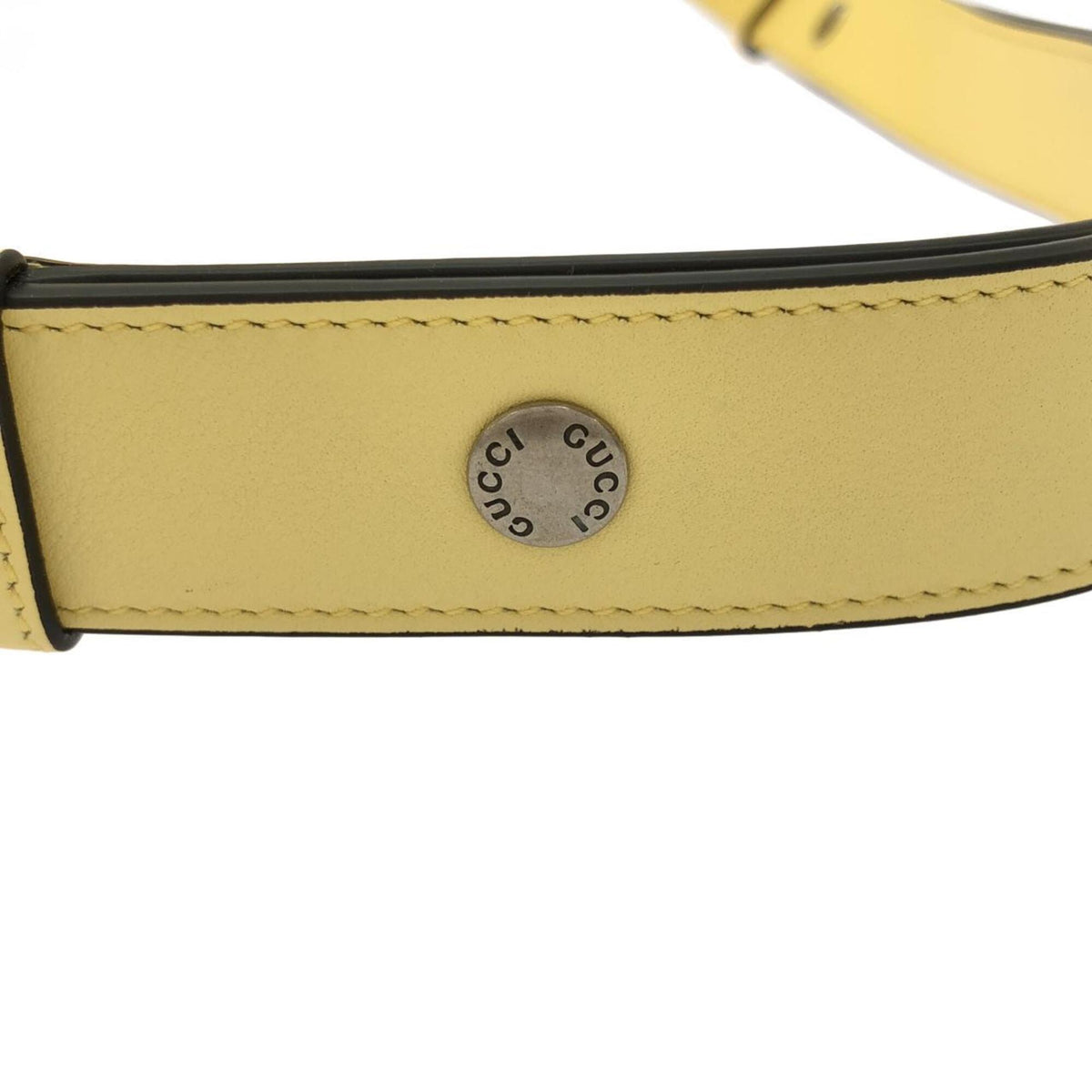 Gucci Yellow Leather Shoulder Bag (Pre-Owned)