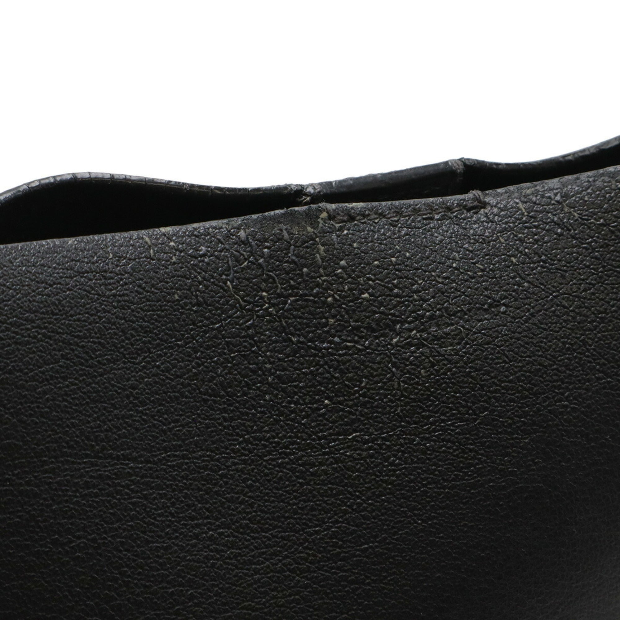 Yves Saint Laurent Black Leather Pouch Shoulder Bag (Pre-Owned)