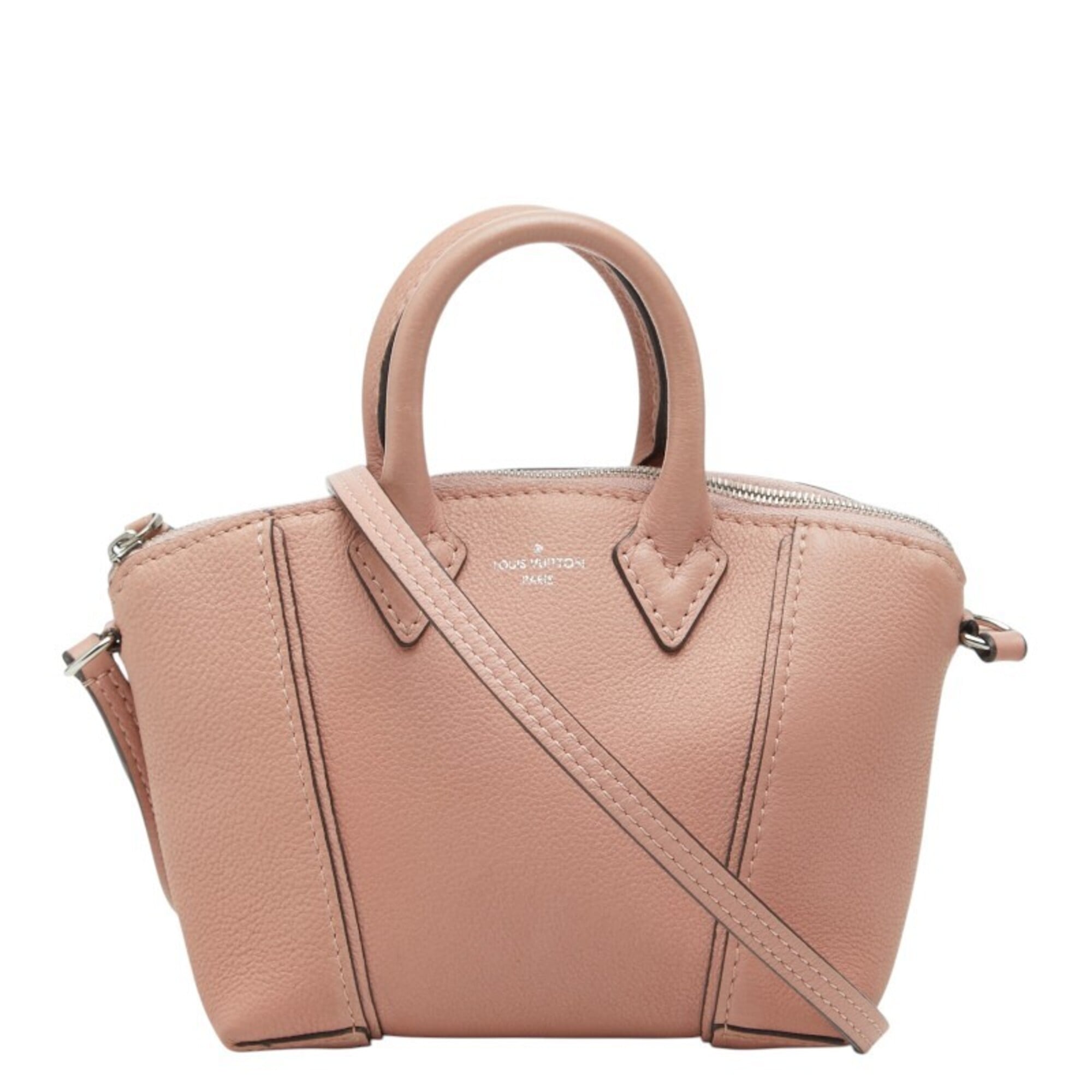 Louis Vuitton Magnolia Pink Leather Handbag Shoulder Bag (Pre-Owned)