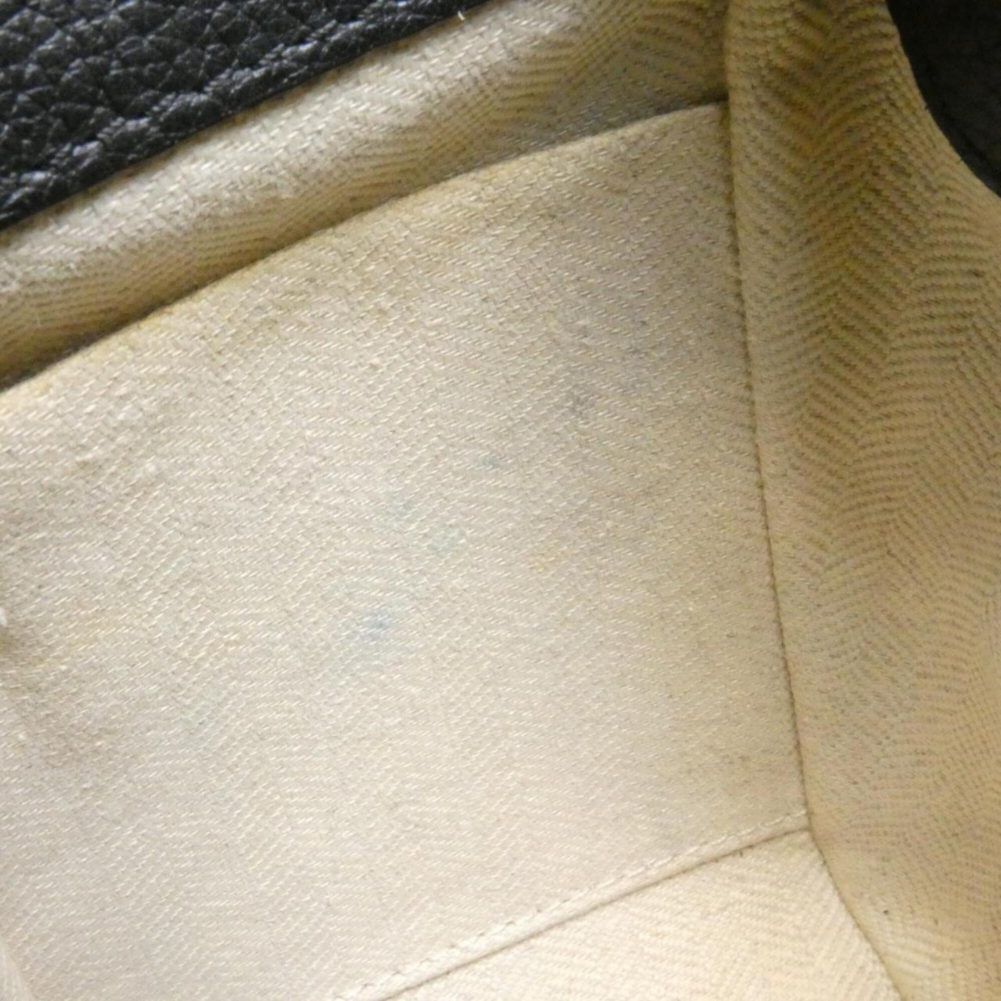 Loewe Black Canvas Leather Shoulder Bag (Pre-Owned)