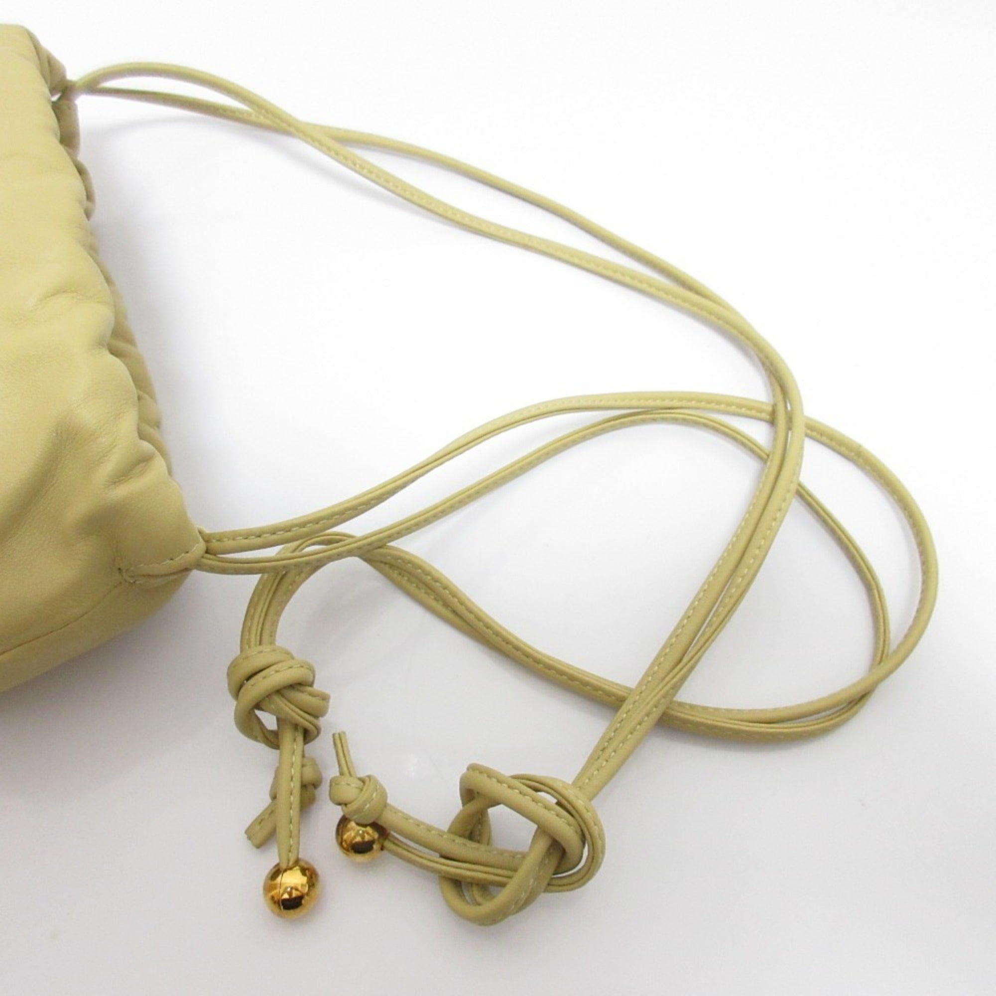 Bottega Veneta Beige Leather Shoulder Bag (Pre-Owned)