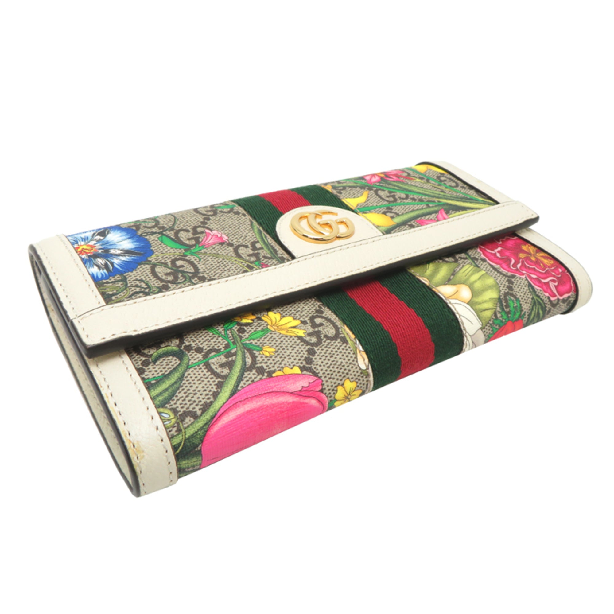 Gucci Pvc Leather Long Wallet (Bi-Fold) (Pre-Owned)