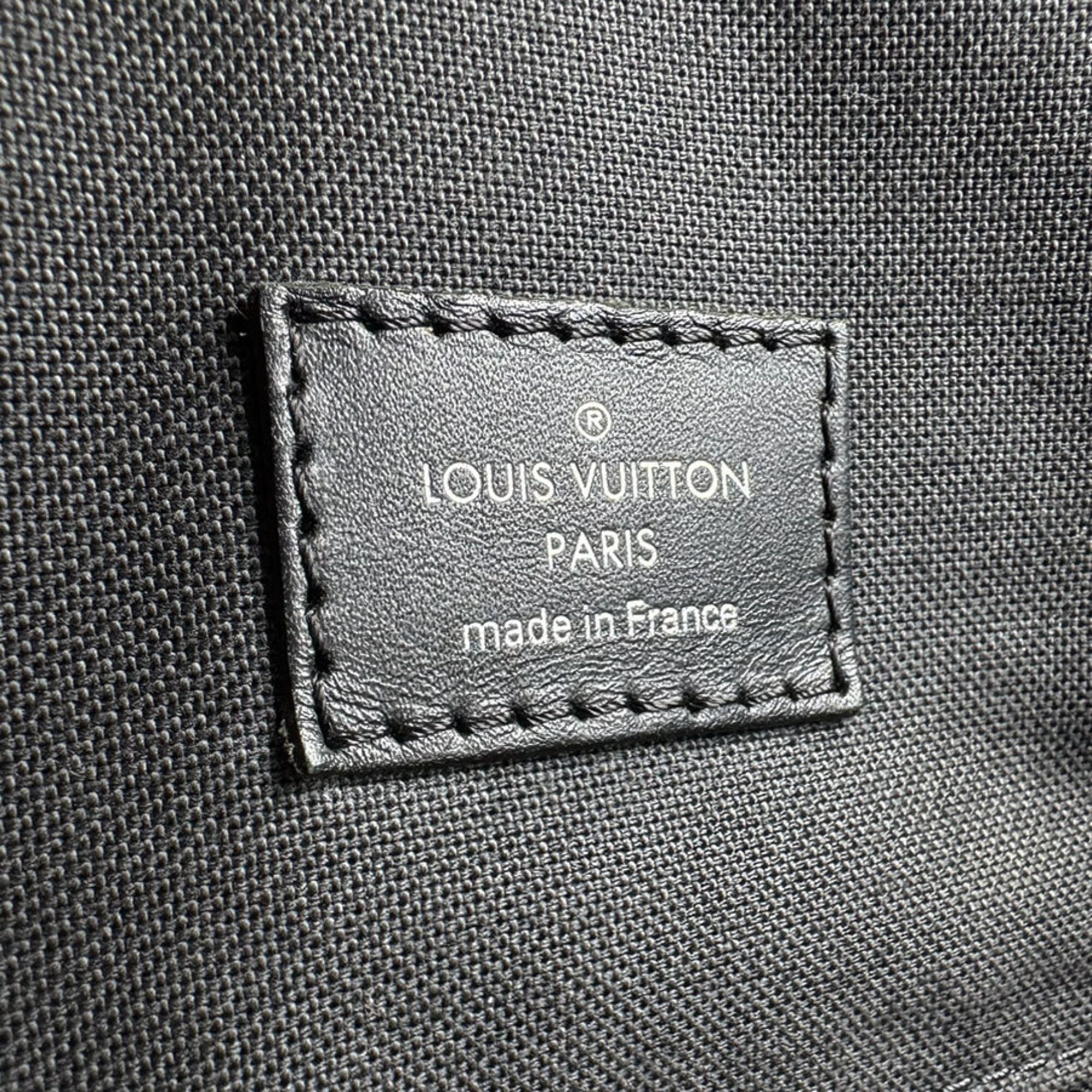 Louis Vuitton Black Brown Monogram Macassar Backpack (Pre-Owned)