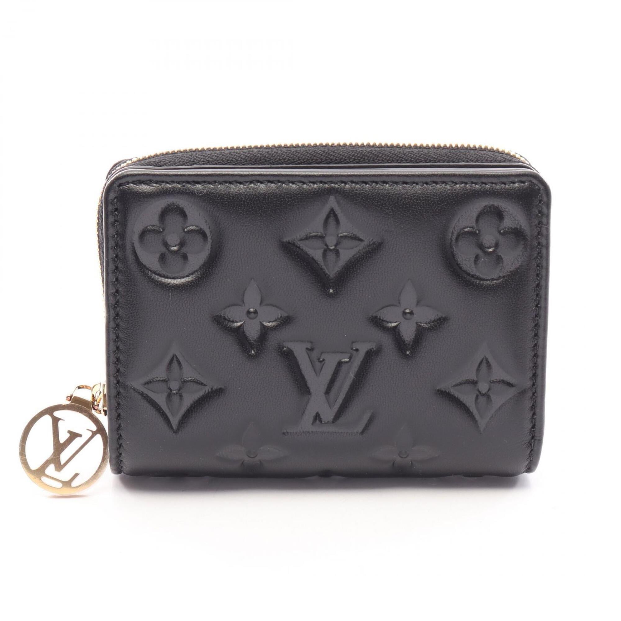 Louis Vuitton Black Monogram Leather Wallet (Bi-Fold) (Pre-Owned)