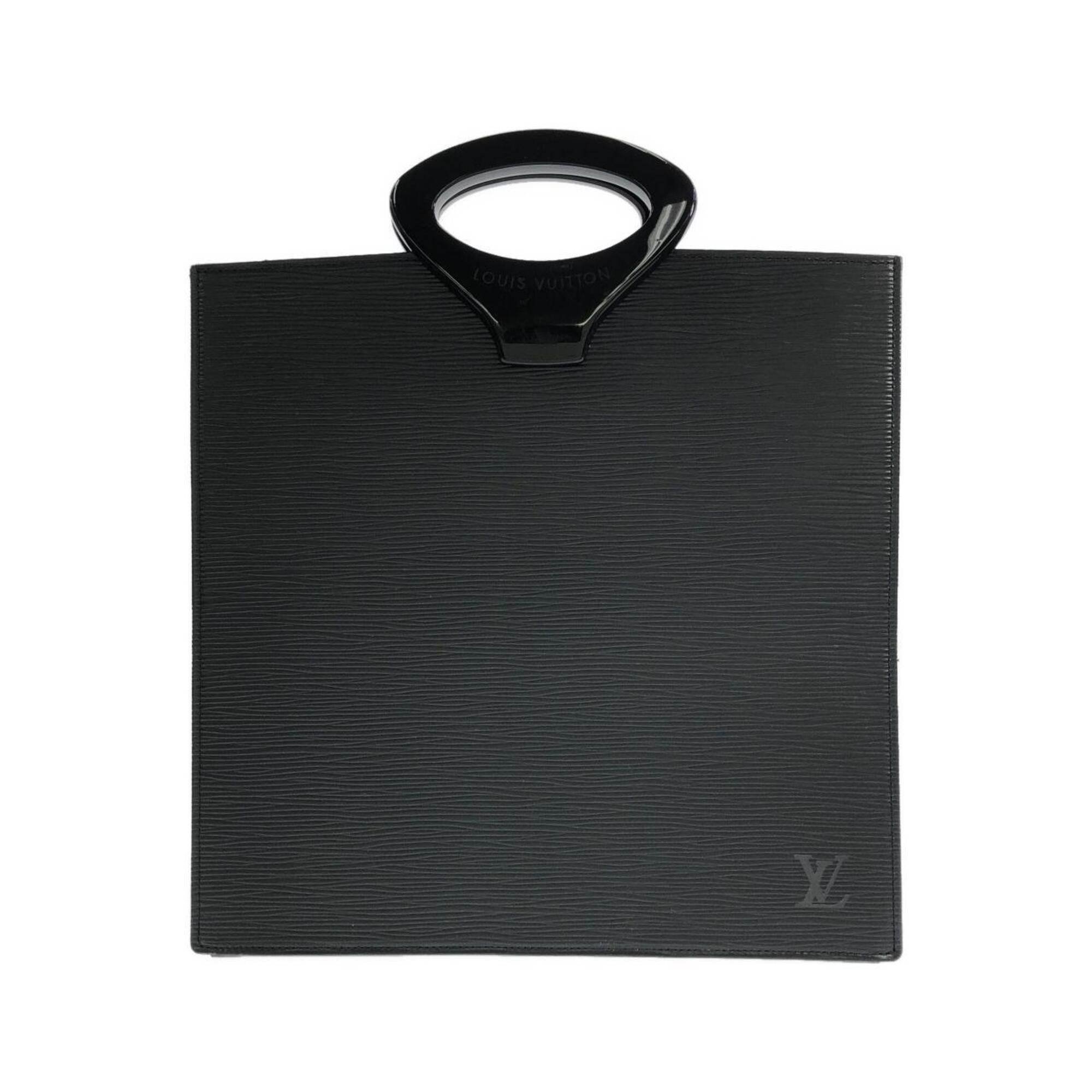 Louis Vuitton Black Leather Handbag (Pre-Owned)