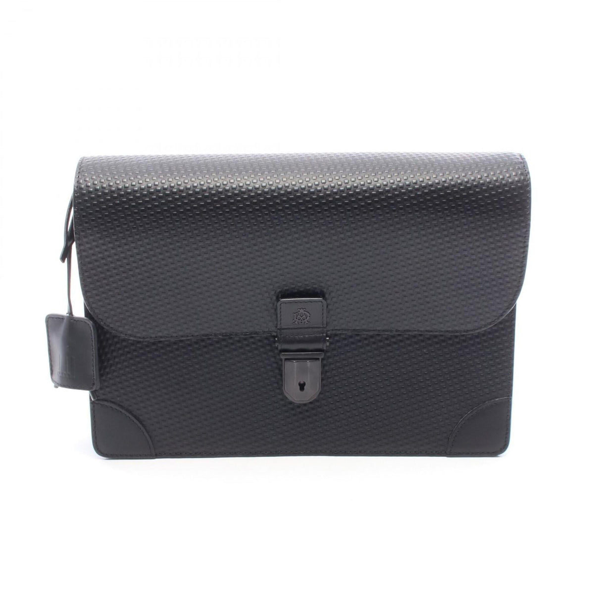 Dunhill Black Leather Clutch Bag (Pre-Owned)
