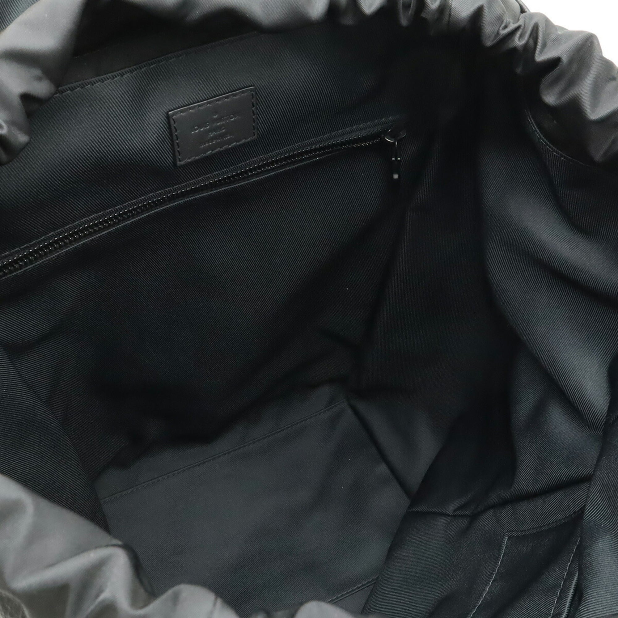 Louis Vuitton Monogram Shadow Black Noir Monogram Shadow Backpack (Pre-Owned)