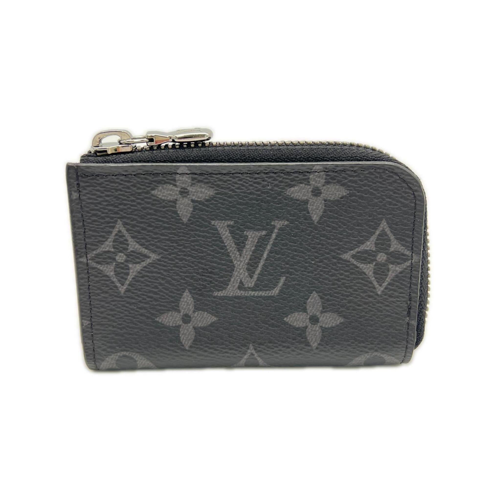 Louis Vuitton Black Monogram Eclipse Monogram Eclipse Coin Purse/Coin Case (Pre-Owned)
