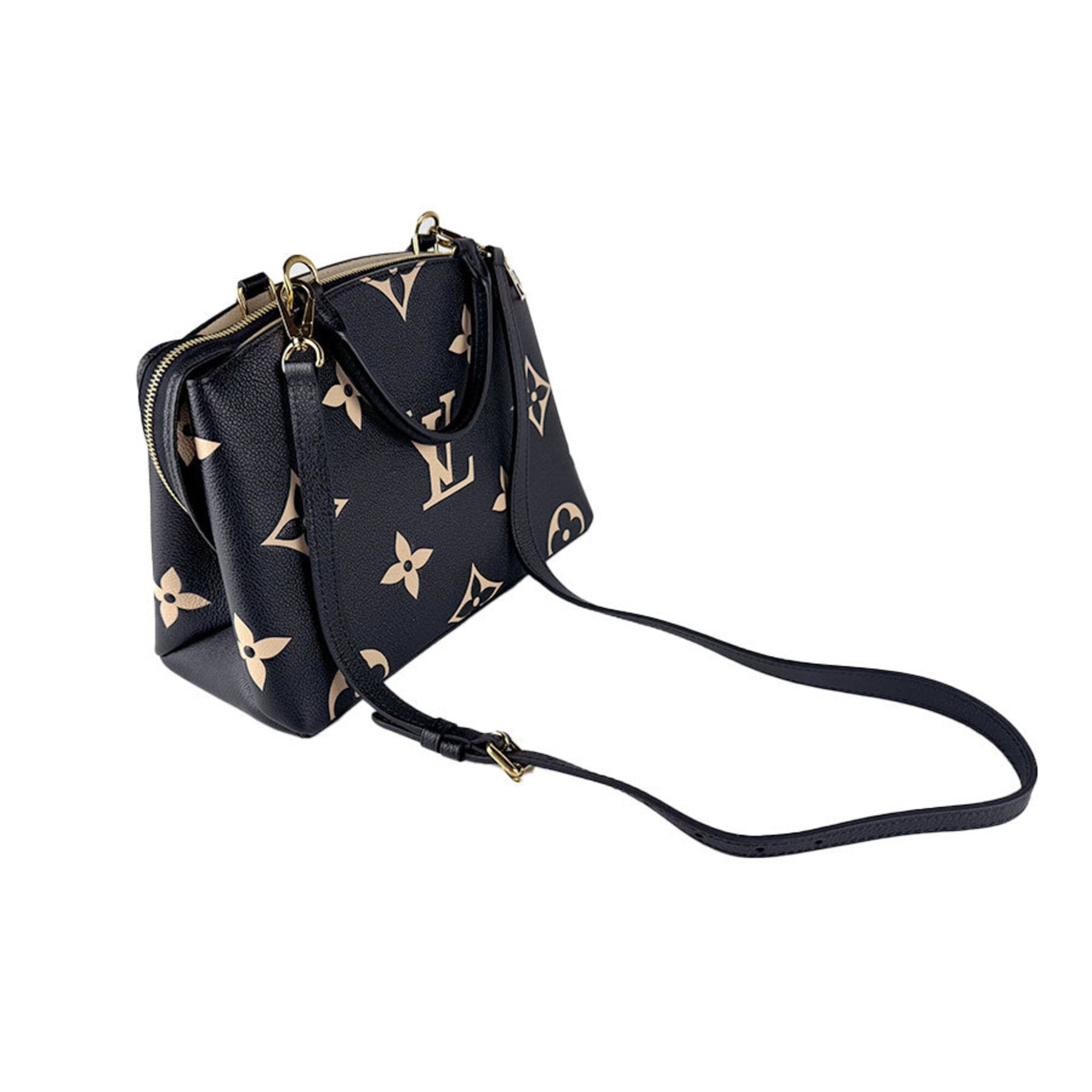 Louis Vuitton Beige Monogram Noir Monogram Empreinte Handbag Shoulder Bag (Pre-Owned)