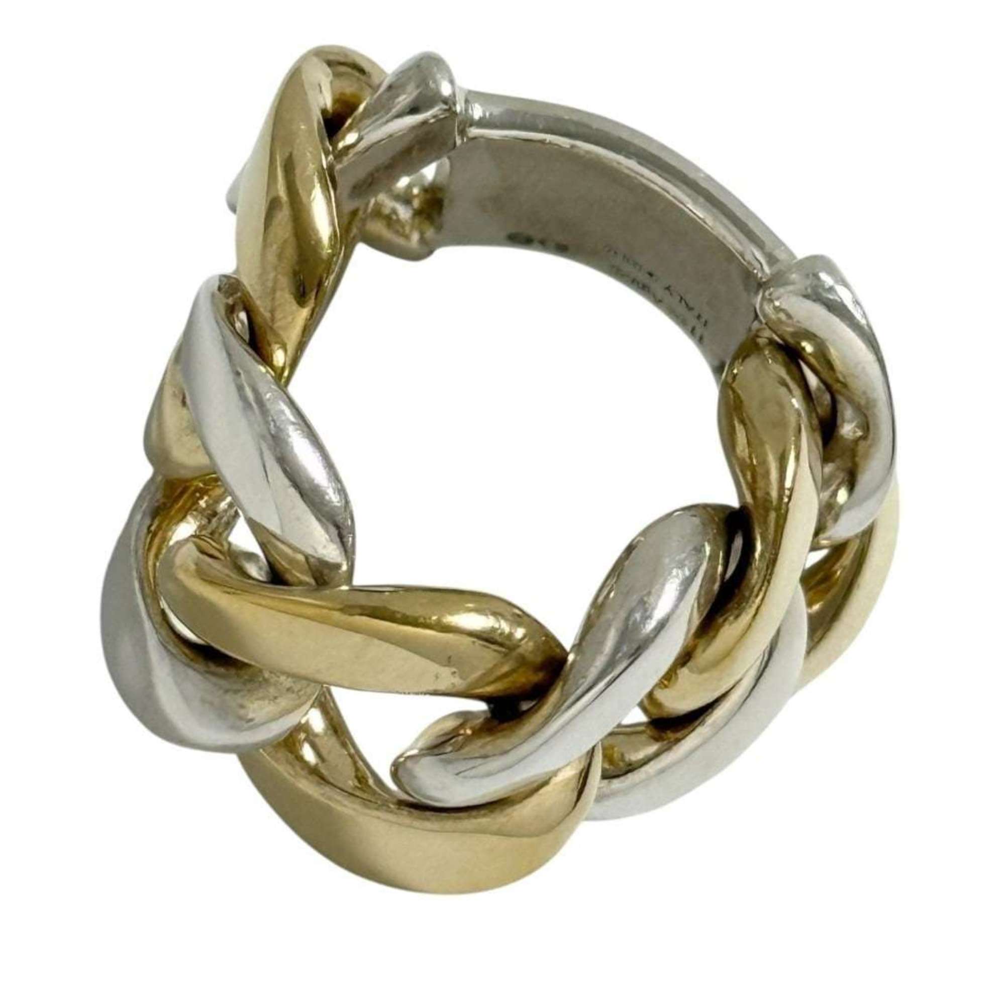 Bottega Veneta Silver 925 Band Ring (Pre-Owned)