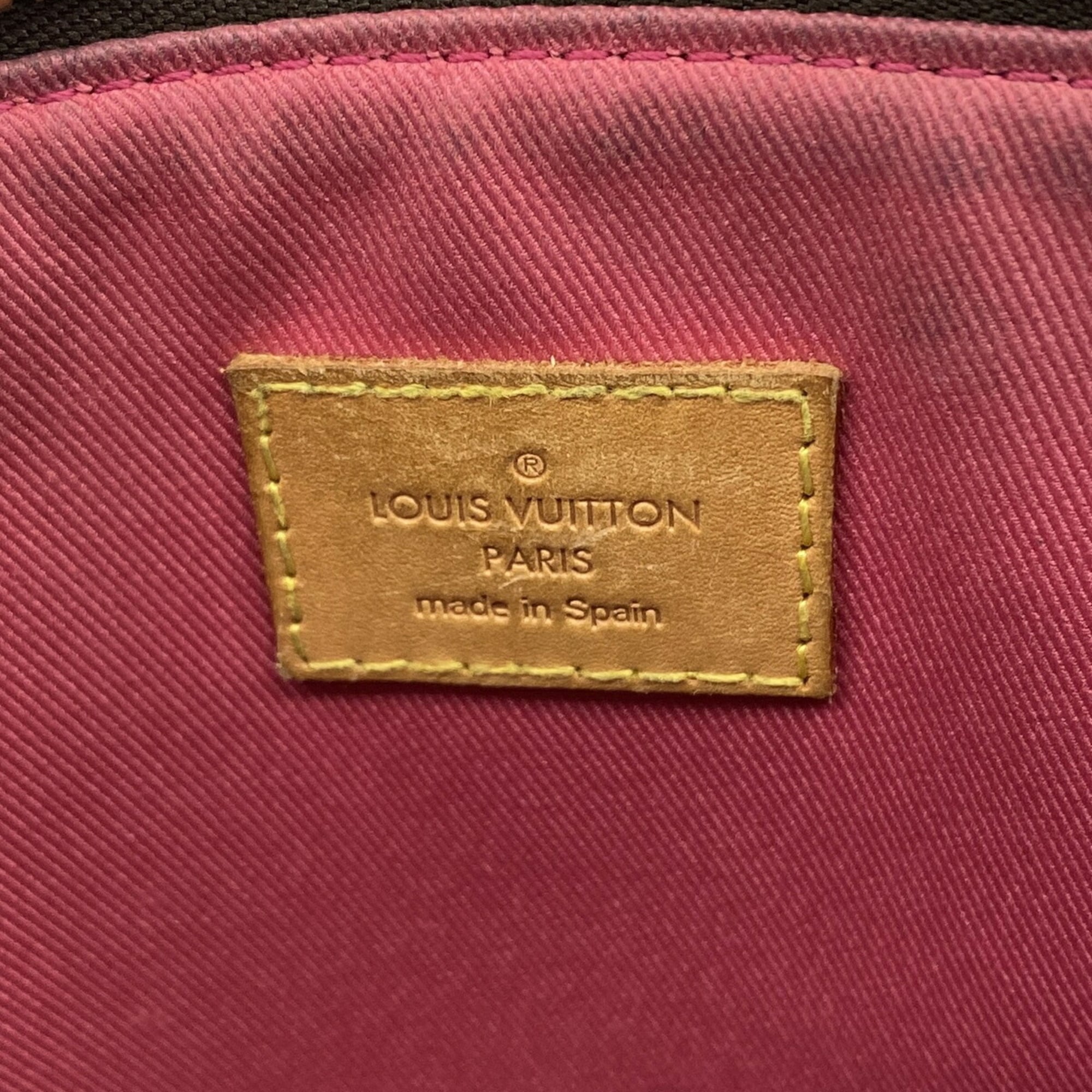 Louis Vuitton Brown Hot Pink Shoulder Bag (Pre-Owned)