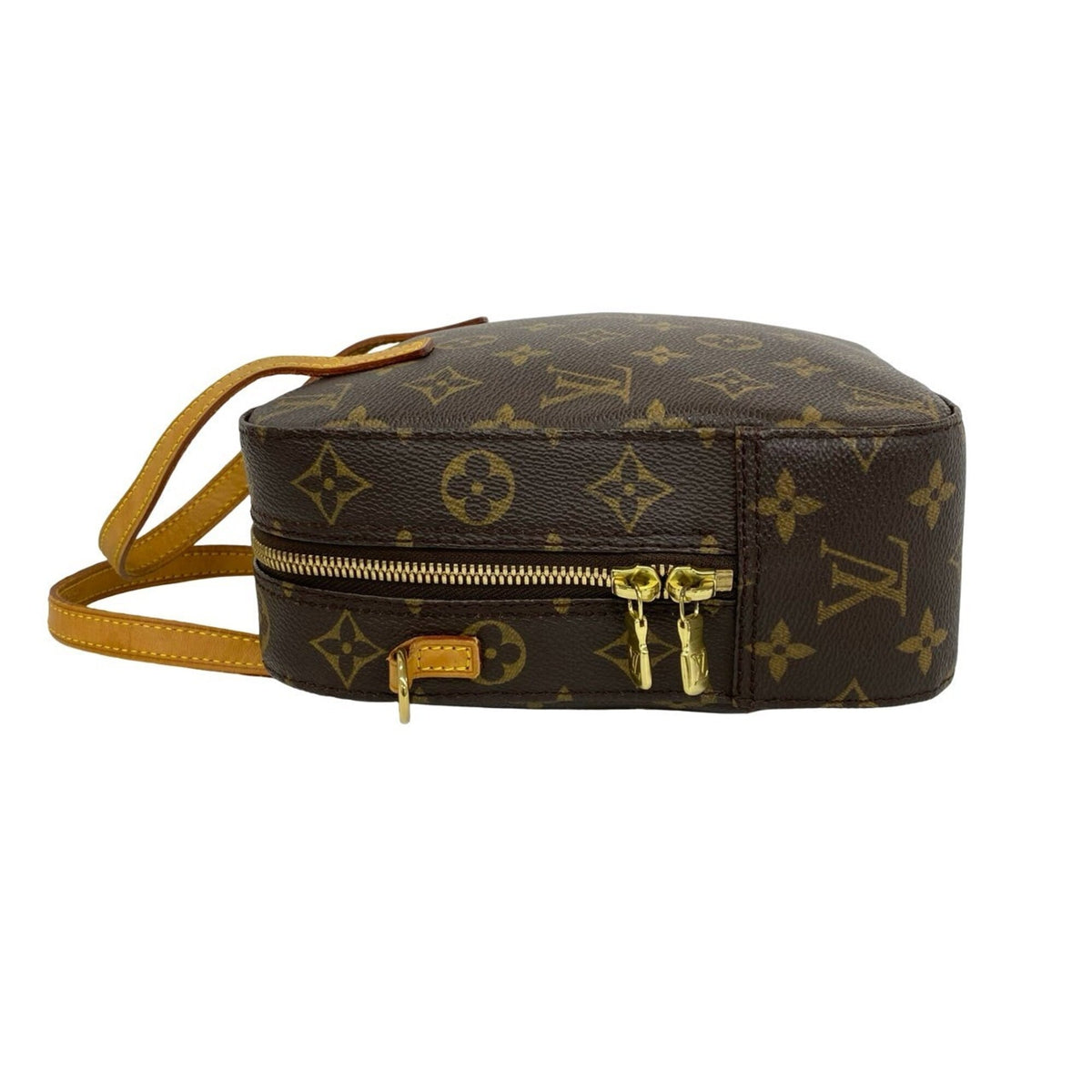 Louis Vuitton Brown Leather Pvc Handbag Shoulder Bag (Pre-Owned)