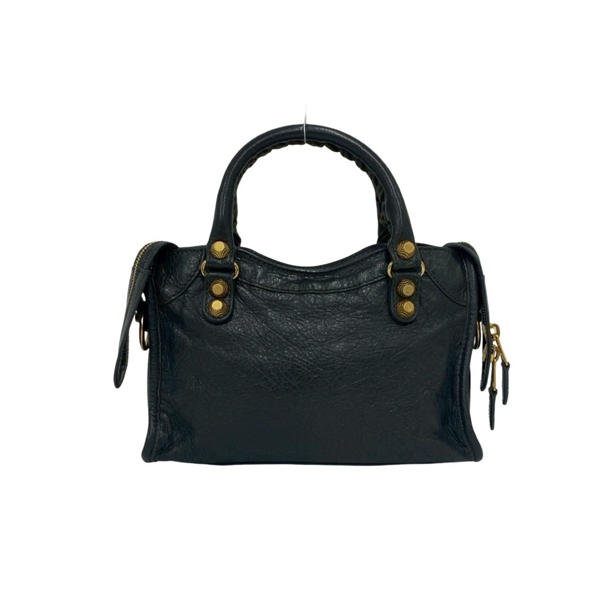 Balenciaga Gray Leather Handbag Shoulder Bag (Pre-Owned)