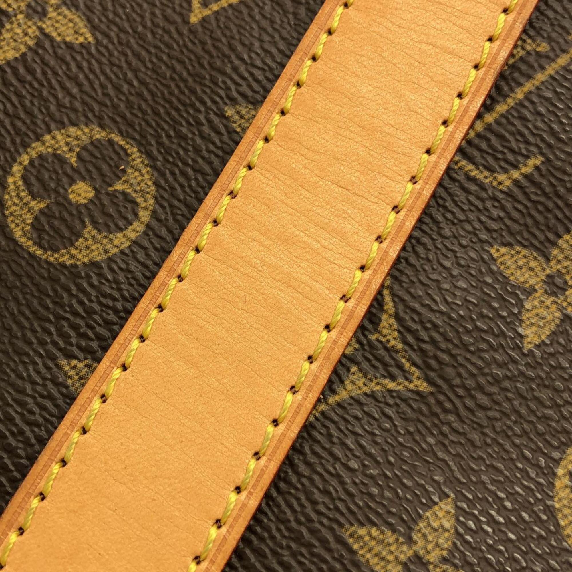 Louis Vuitton Monogram Marron Coated Canvas Boston Bag (Pre-Owned)