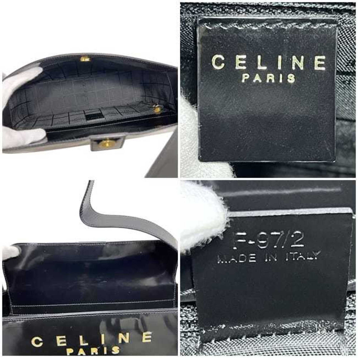 Celine Black Leather Shoulder Bag (Pre-Owned)