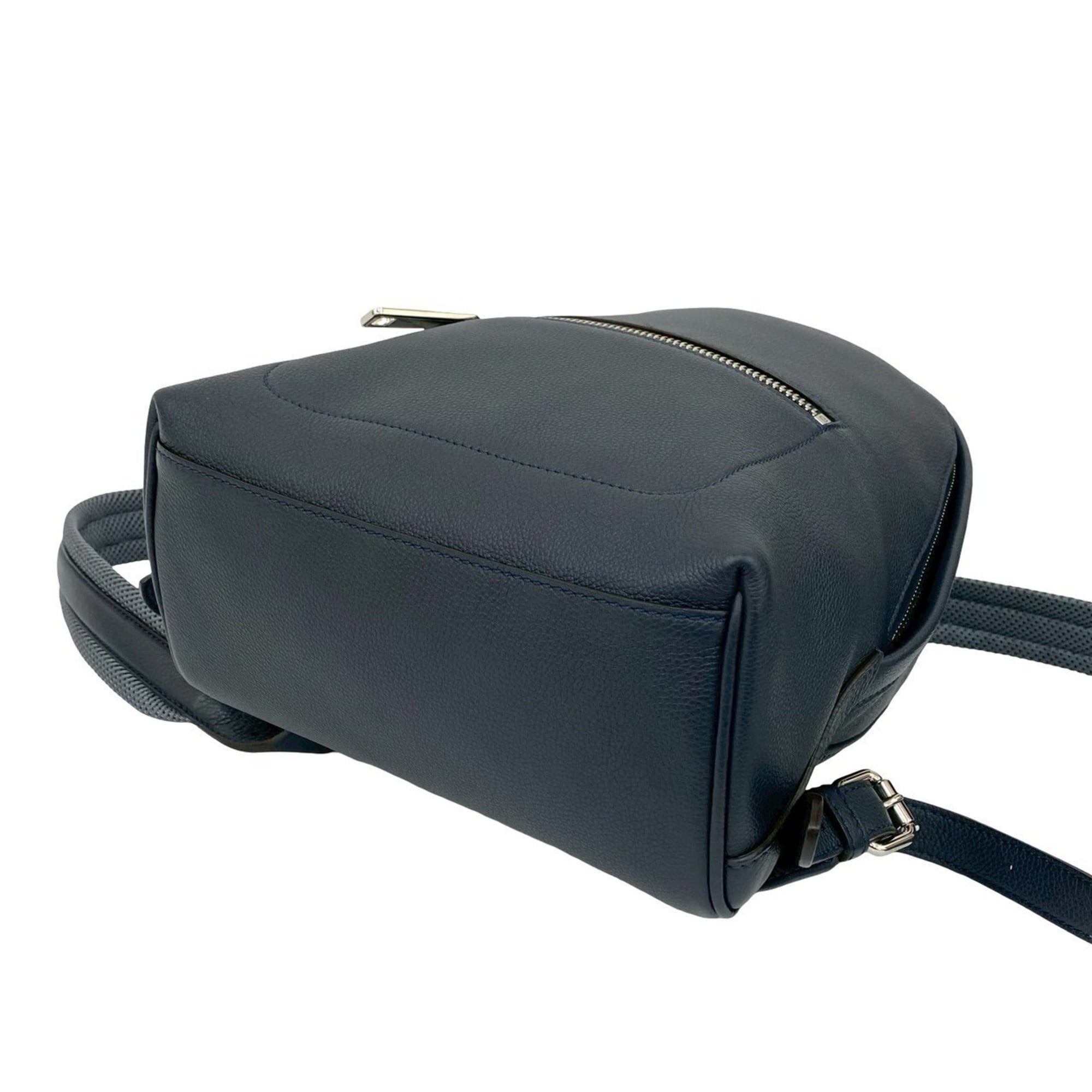 Fendi Navy Leather Backpack (Pre-Owned)