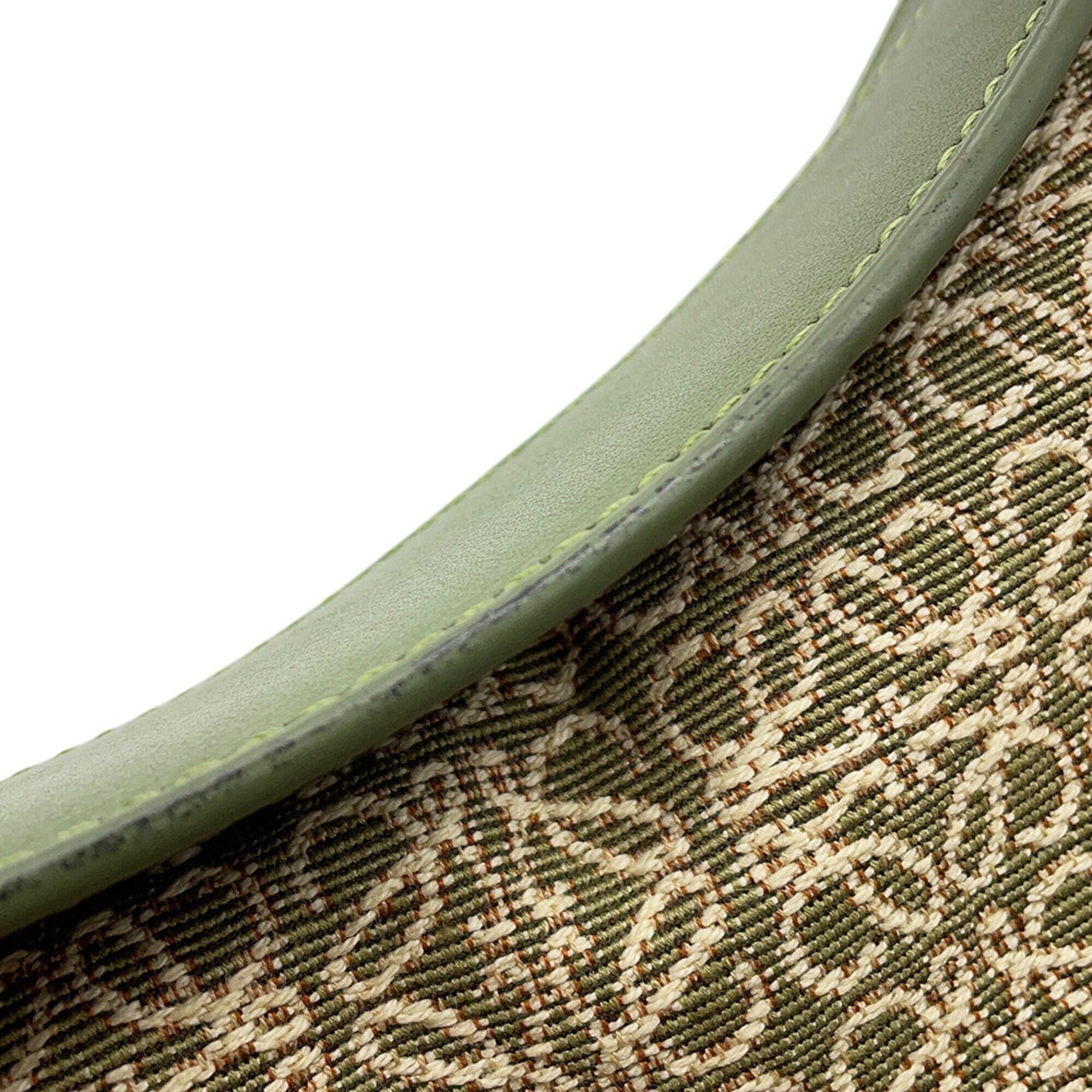 Loewe Khaki Jacquard Leather Handbag Shoulder Bag (Pre-Owned)