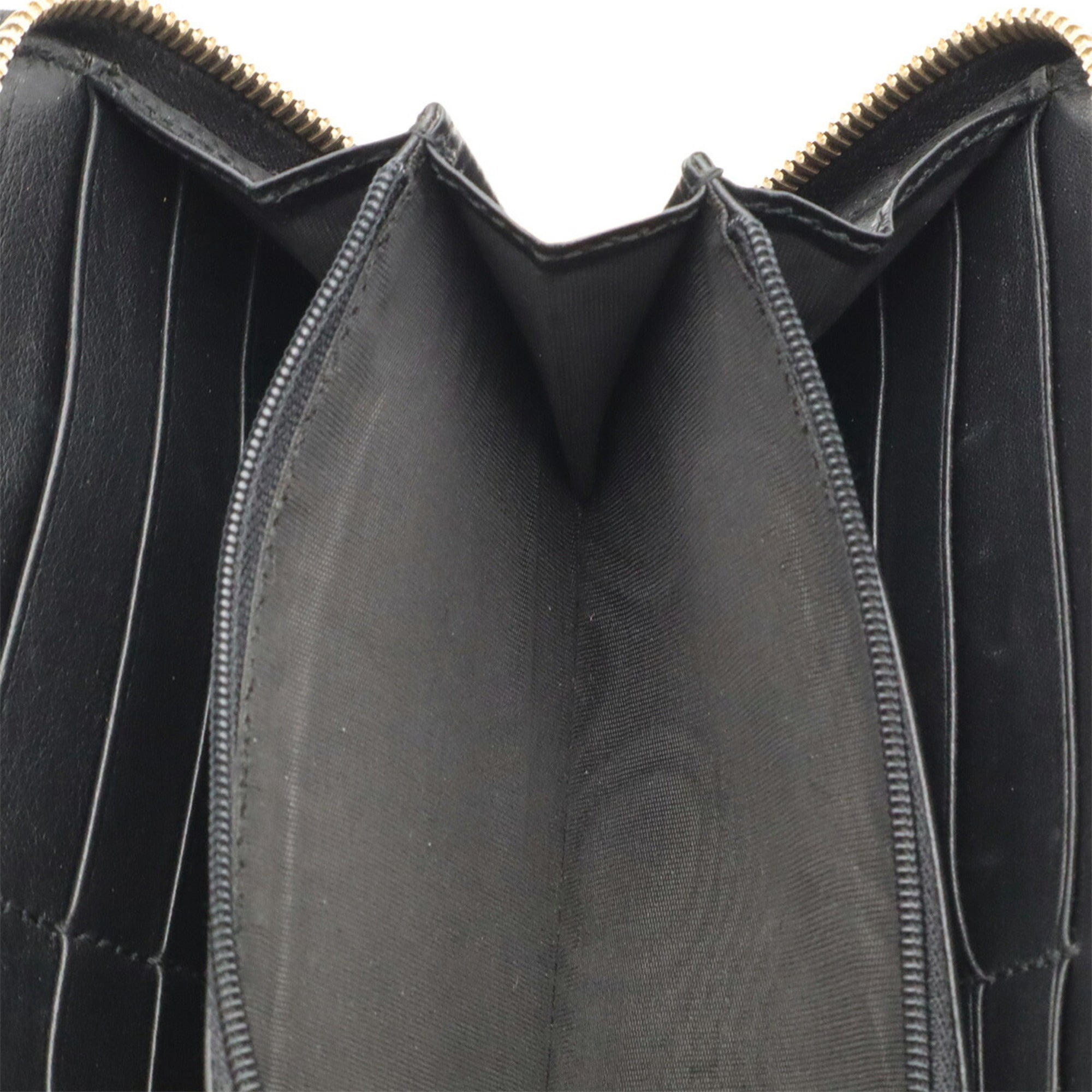 Gucci Black Leather Long Wallet (Bi-Fold) (Pre-Owned)