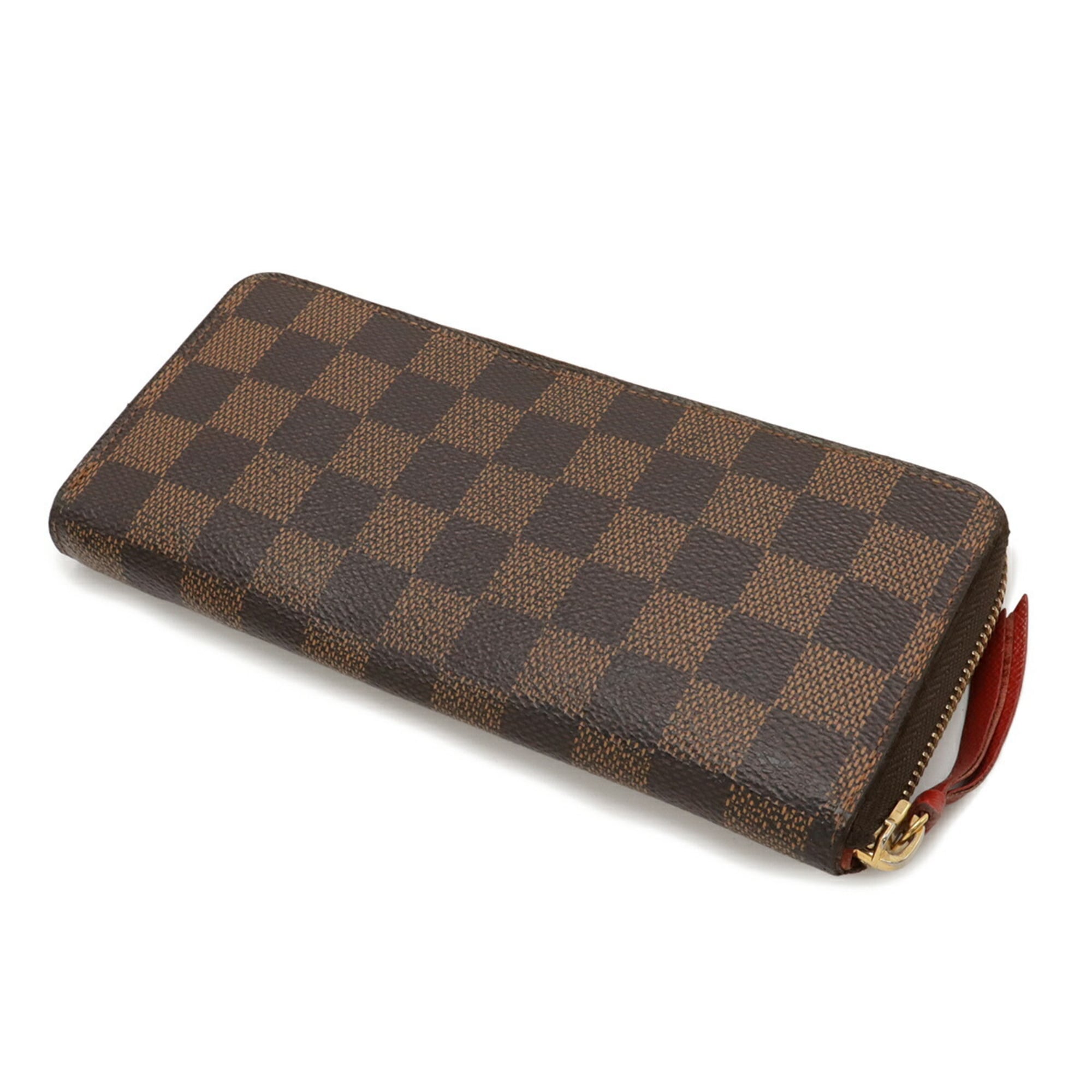 Louis Vuitton Cerise Damier Canvas Pvc Damier Canvas Long Bill Wallet (Bi-Fold) (Pre-Owned)