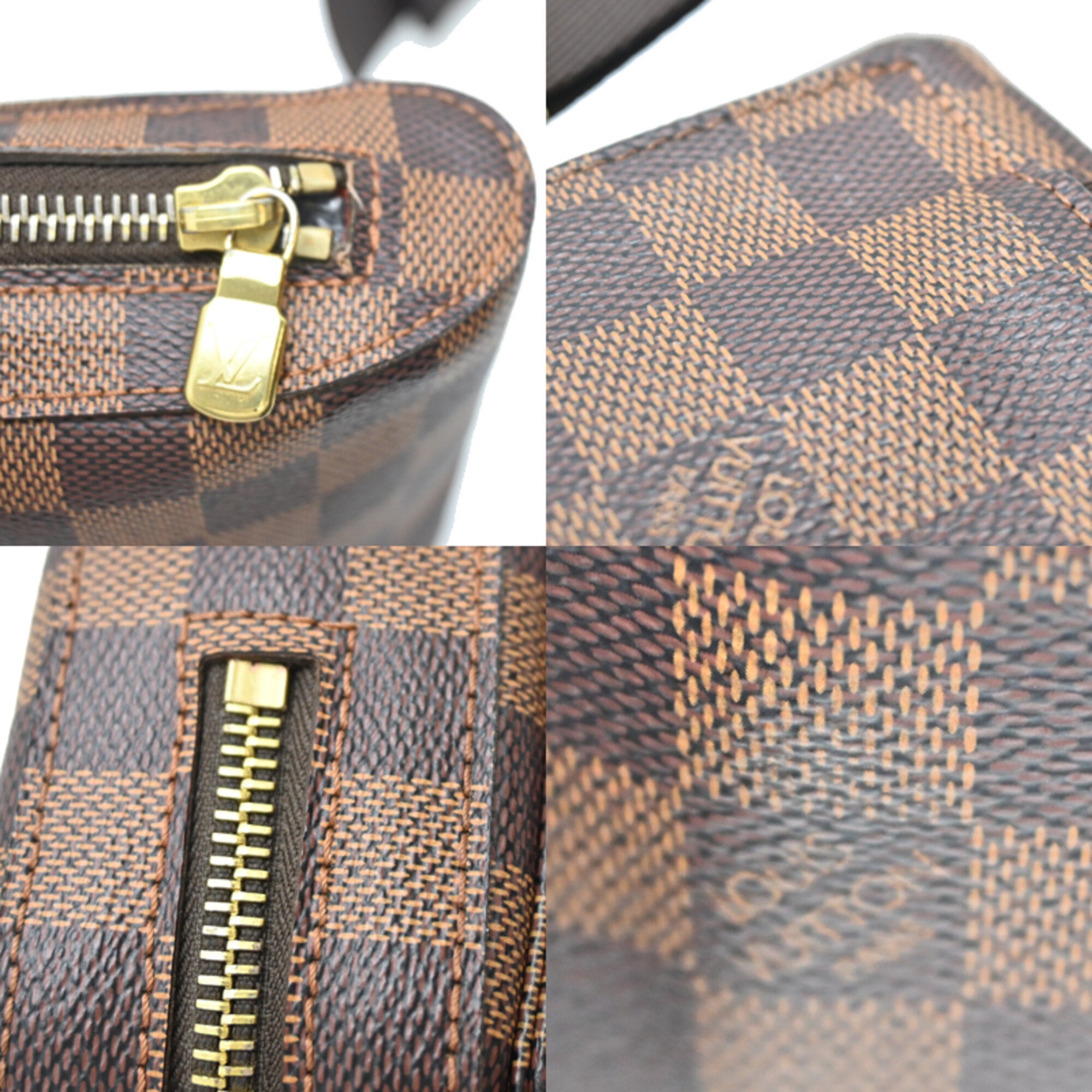 Louis Vuitton Brown Damier Canvas Sling Bag (Pre-Owned)