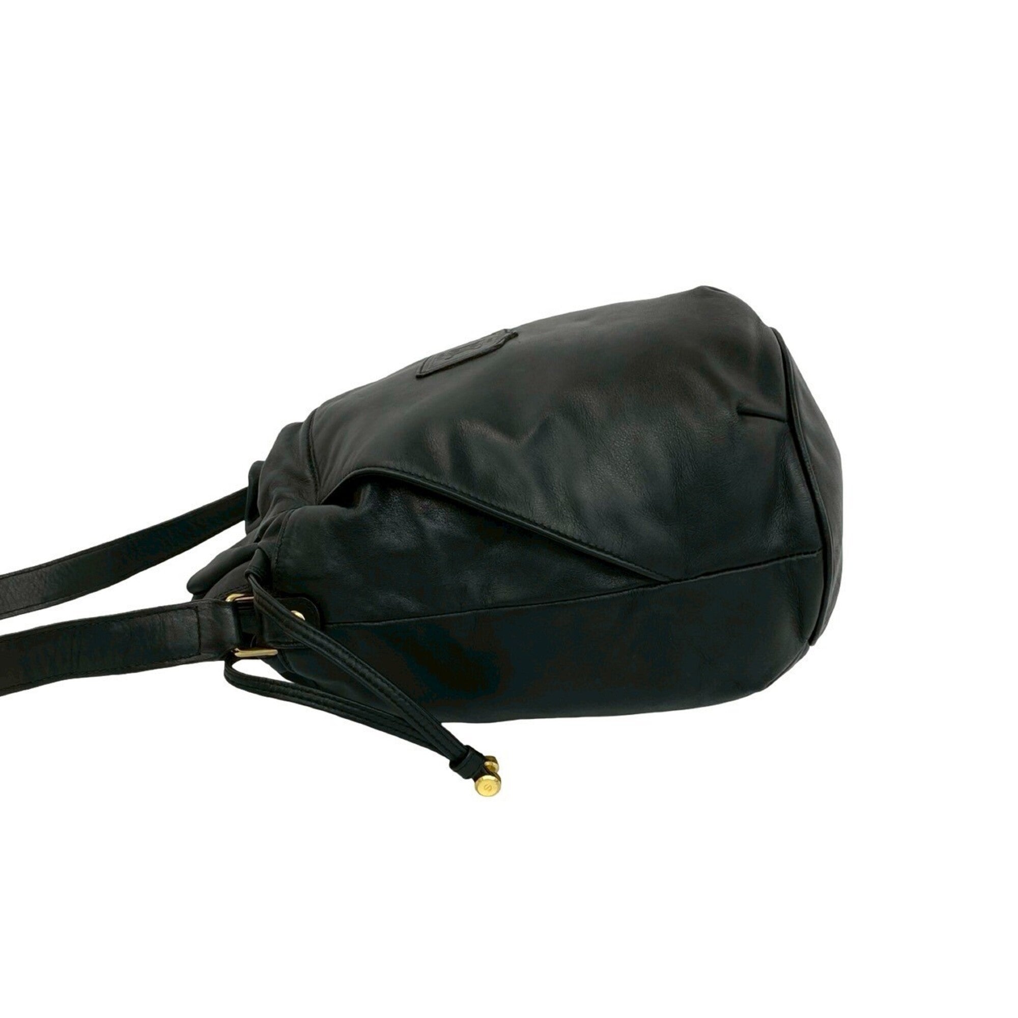 Celine Black Leather Shoulder Bag Tote Bag (Pre-Owned)
