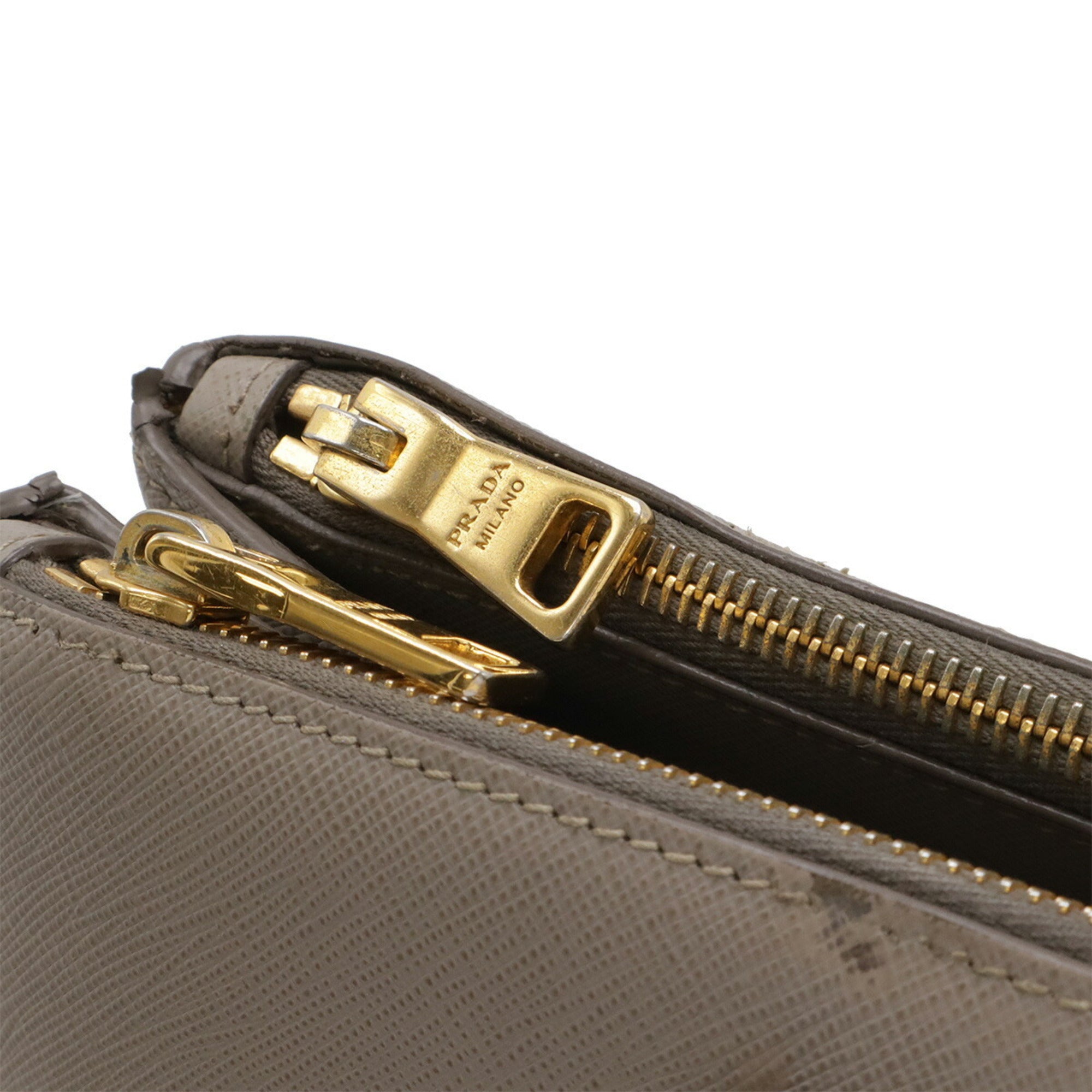 Prada Saffiano Leather Handbag Shoulder Bag (Pre-Owned)