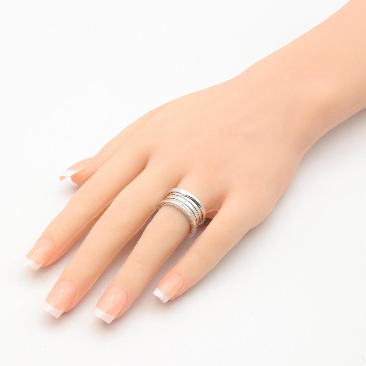 Bvlgari Silver White Gold (18K) Band Ring (Pre-Owned)