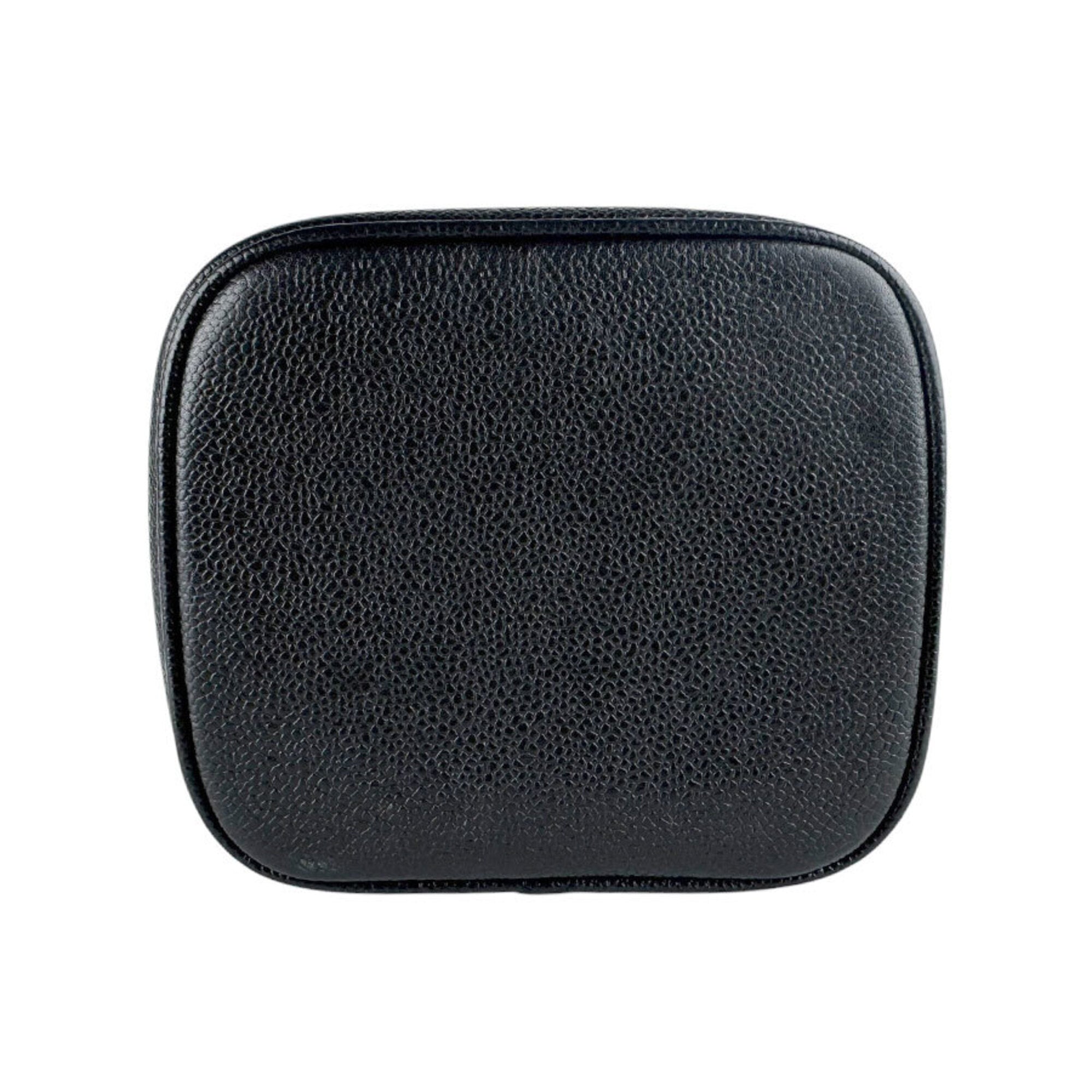 Chanel Black Grained Calfskin Handbag Vanity Bag (Pre-Owned)
