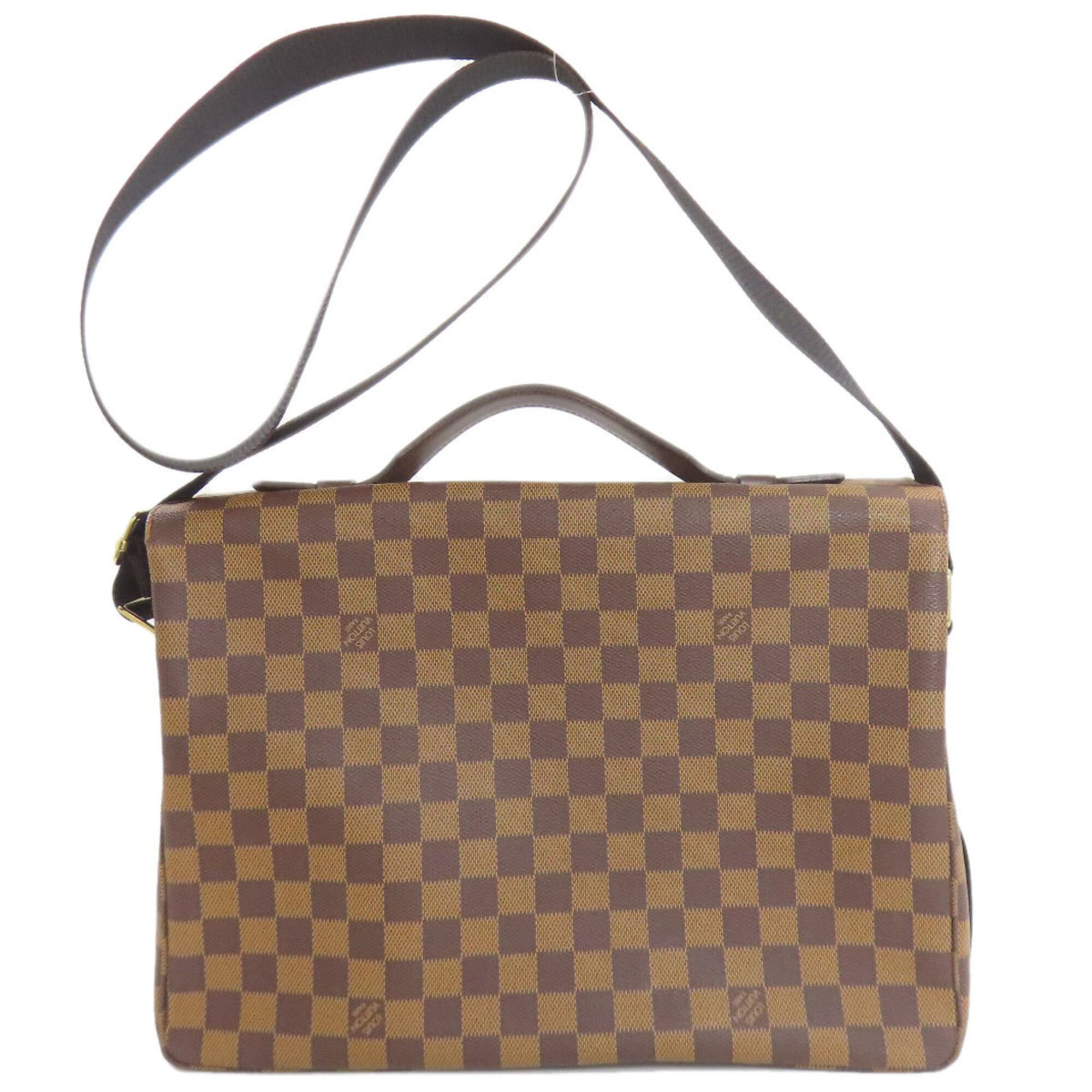 Louis Vuitton Damier Canvas Ebene Damier Canvas Shoulder Bag (Pre-Owned)