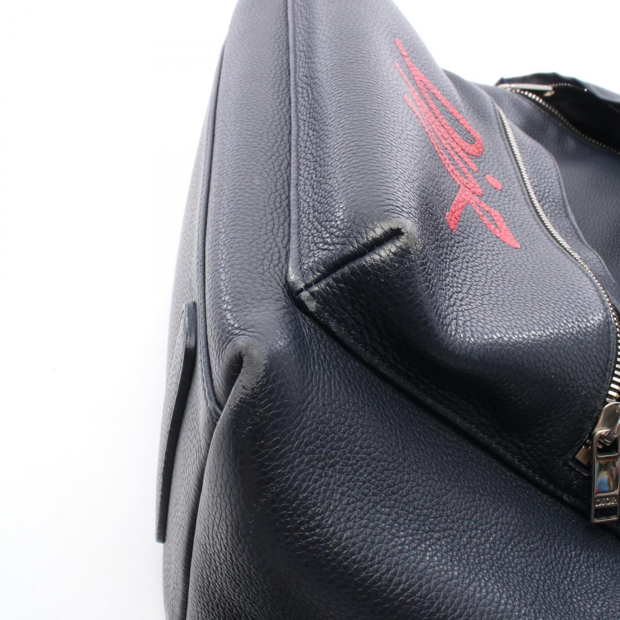 Christian Dior Navy Leather Backpack (Pre-Owned)
