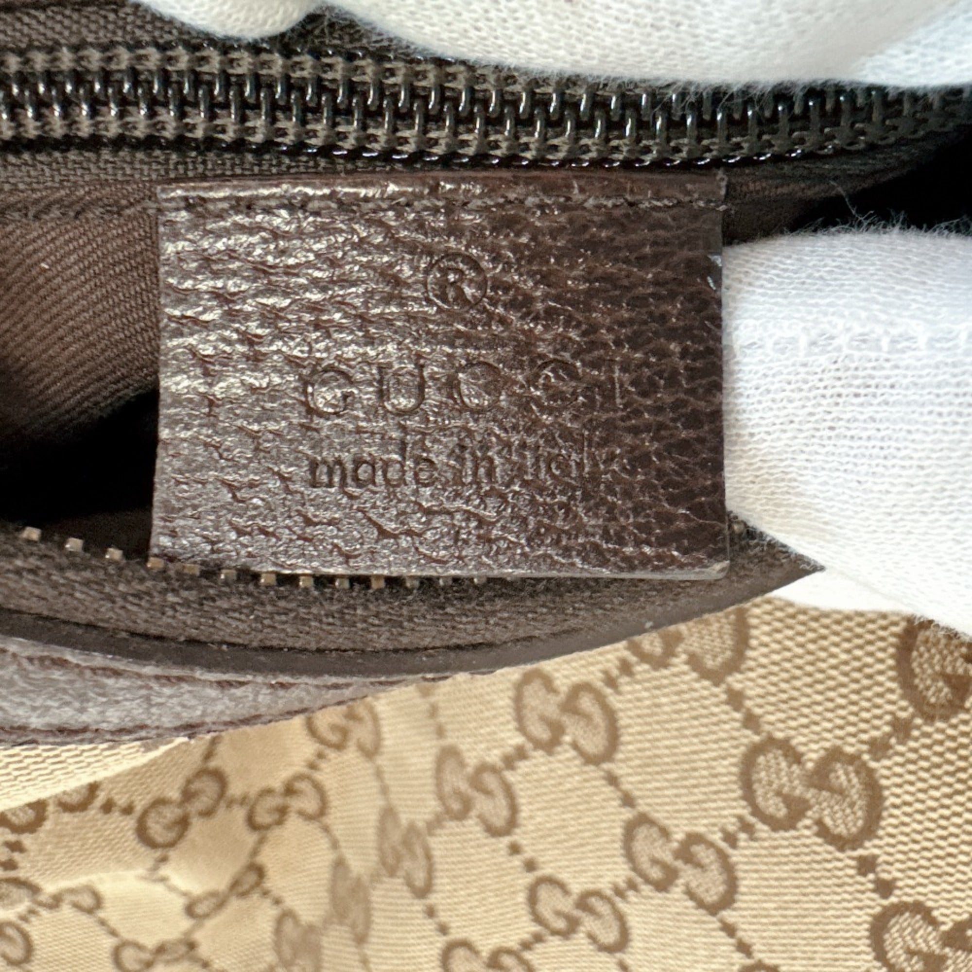 Gucci Sherry Line Brown Gg Canvas Shoulder Bag (Pre-Owned)