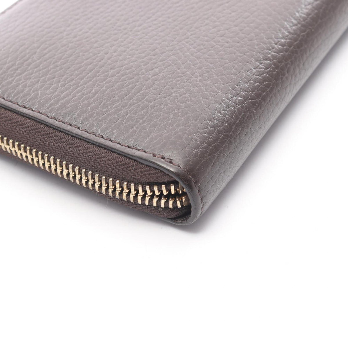 Gucci Brown Leather Long Wallet (Bi-Fold) (Pre-Owned)