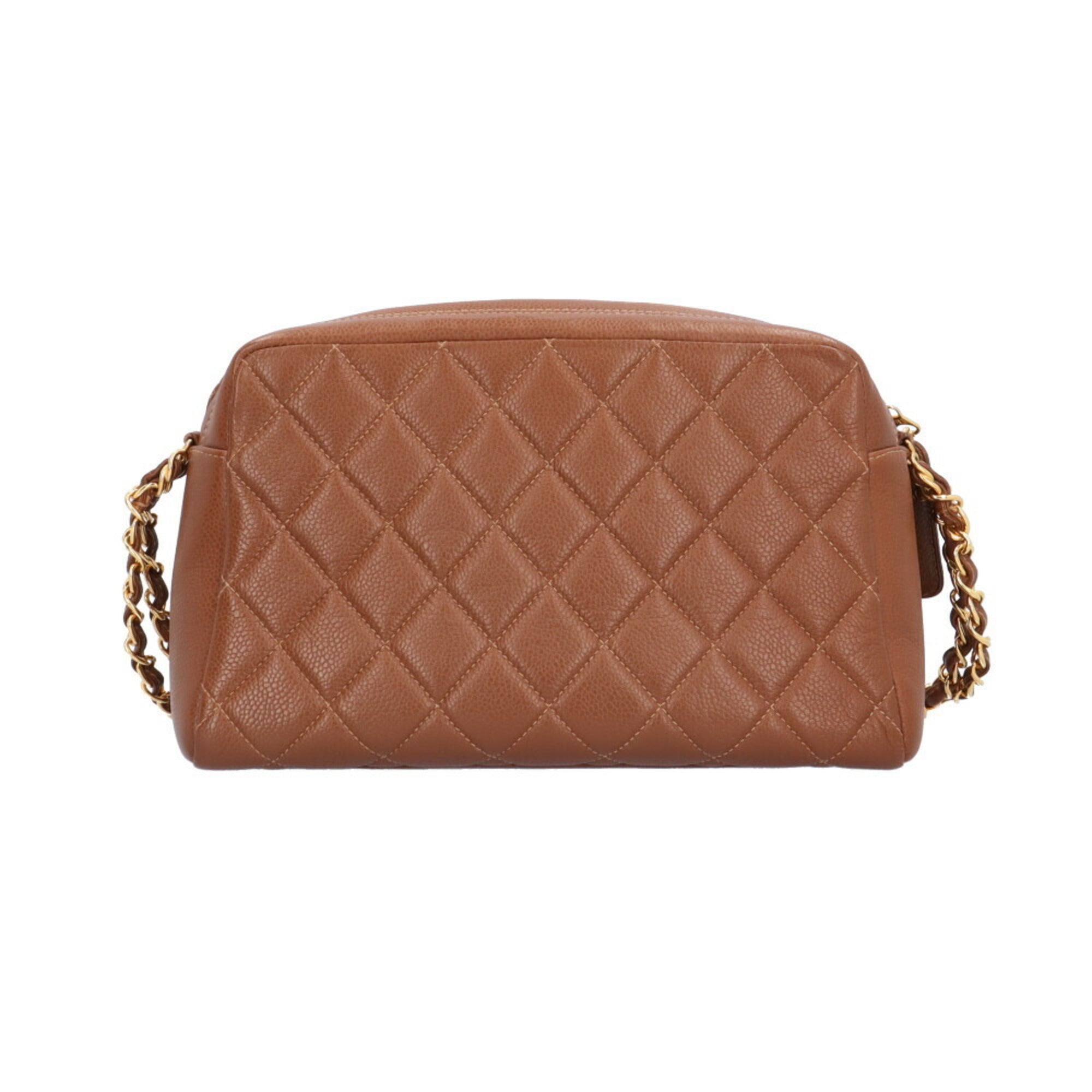 Chanel Brown Leather Shoulder Bag (Pre-Owned)