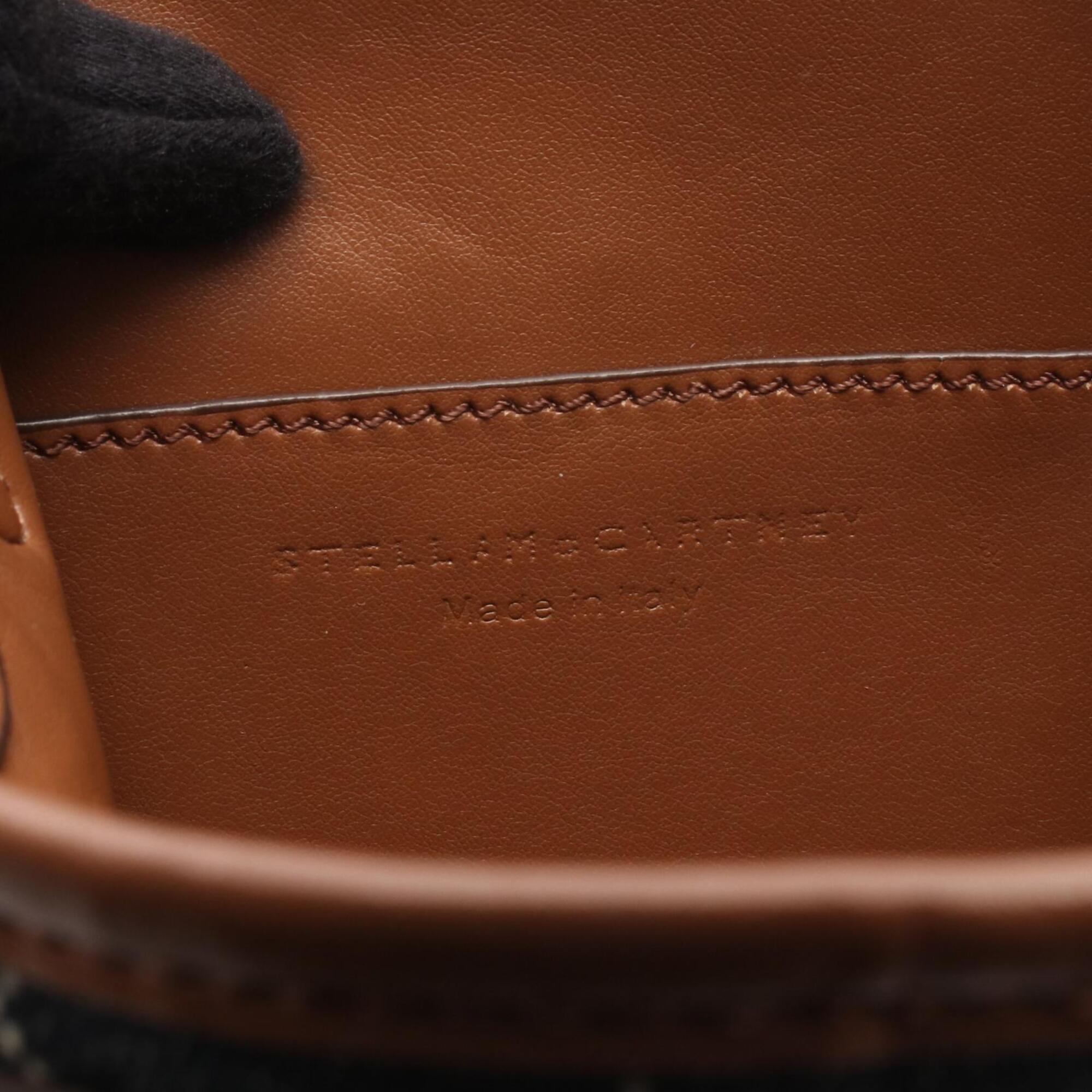 Stella Mccartney Brown Navy Denim Leather Handbag Shoulder Bag (Pre-Owned)