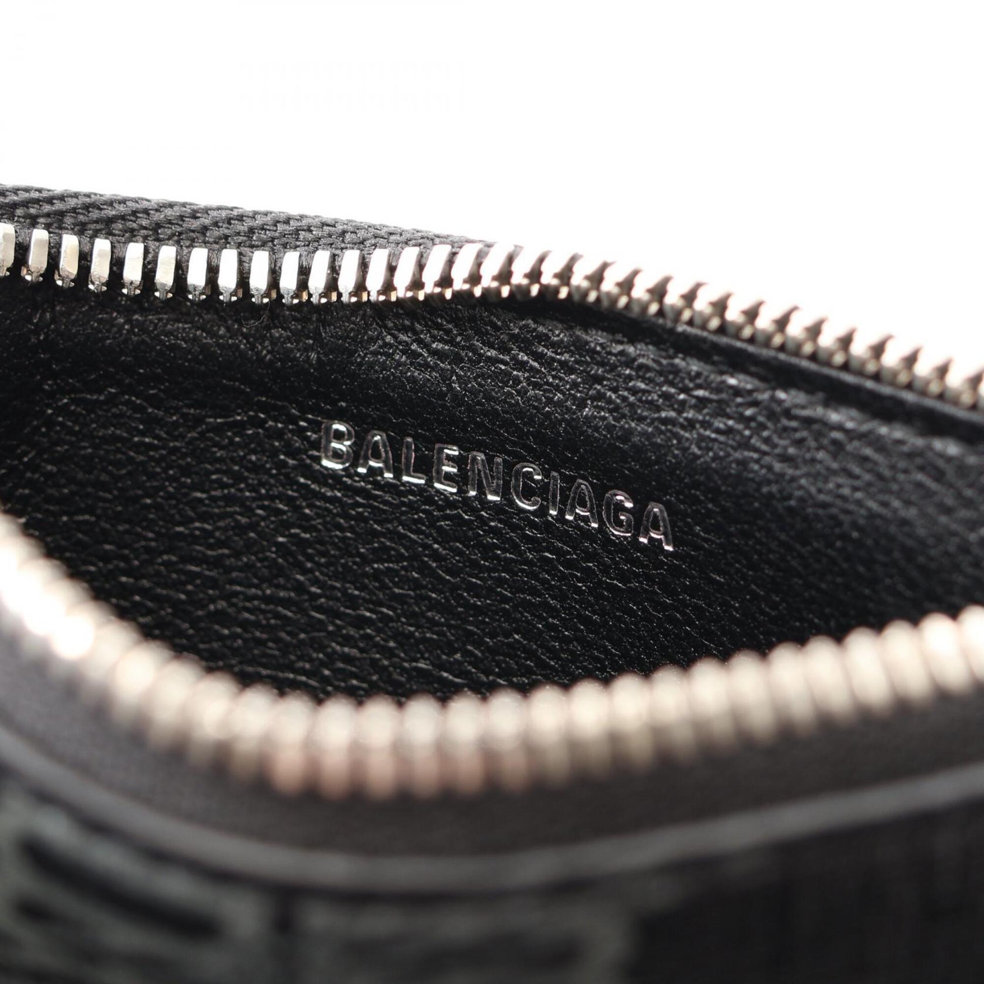 Balenciaga Black Polyethylene Coin Purse/Coin Case (Pre-Owned)