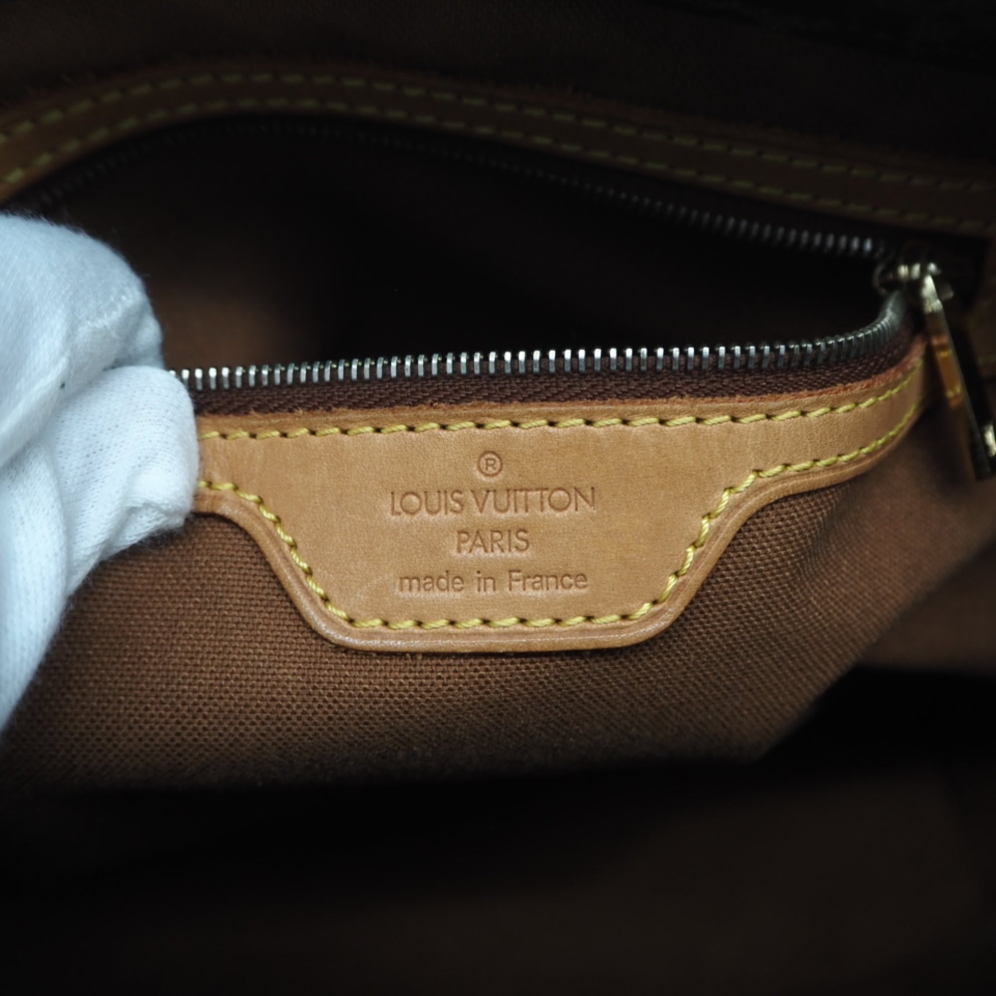 Louis Vuitton Brown Coated Canvas Leather Handbag (Pre-Owned)