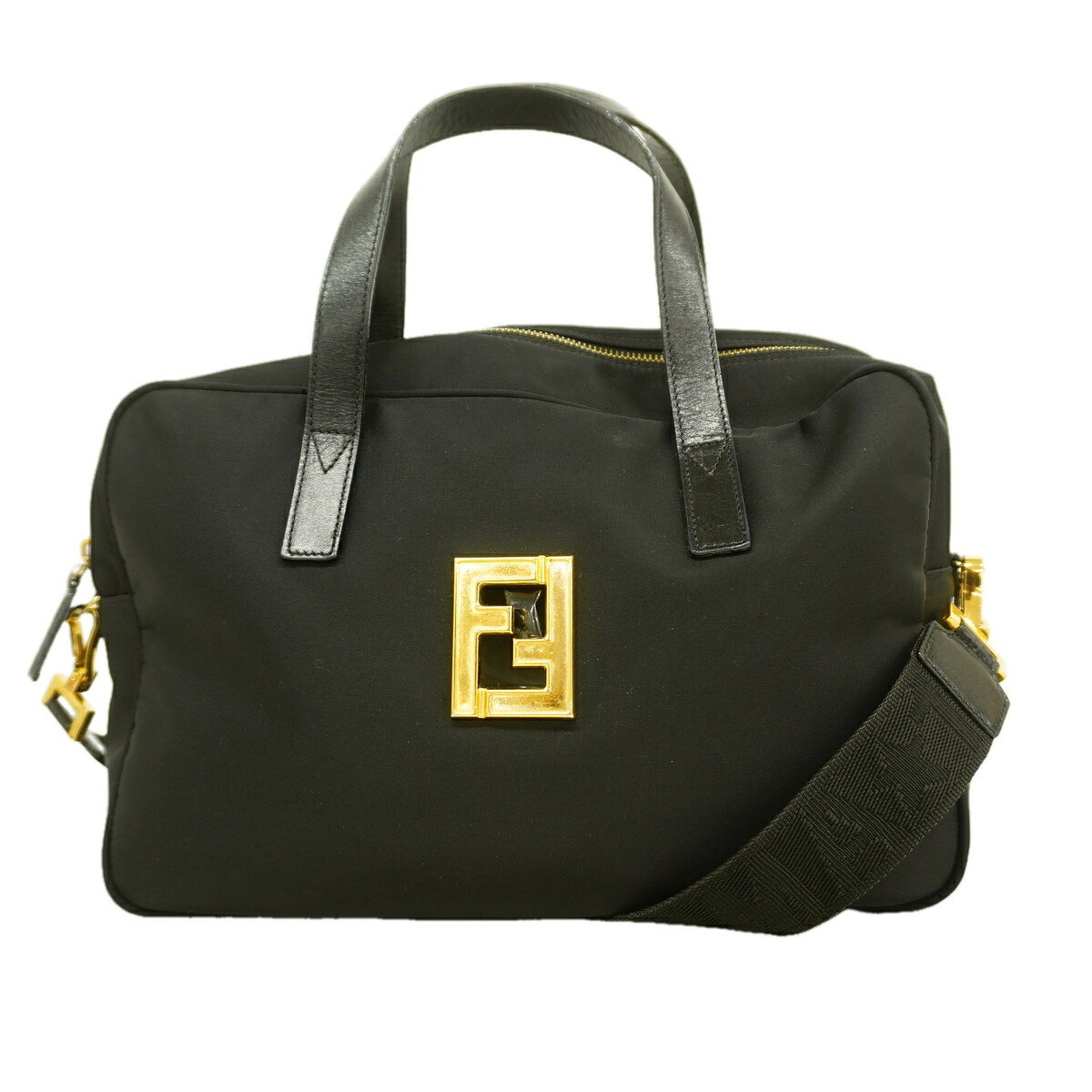 Fendi Black Nylon Handbag (Pre-Owned)