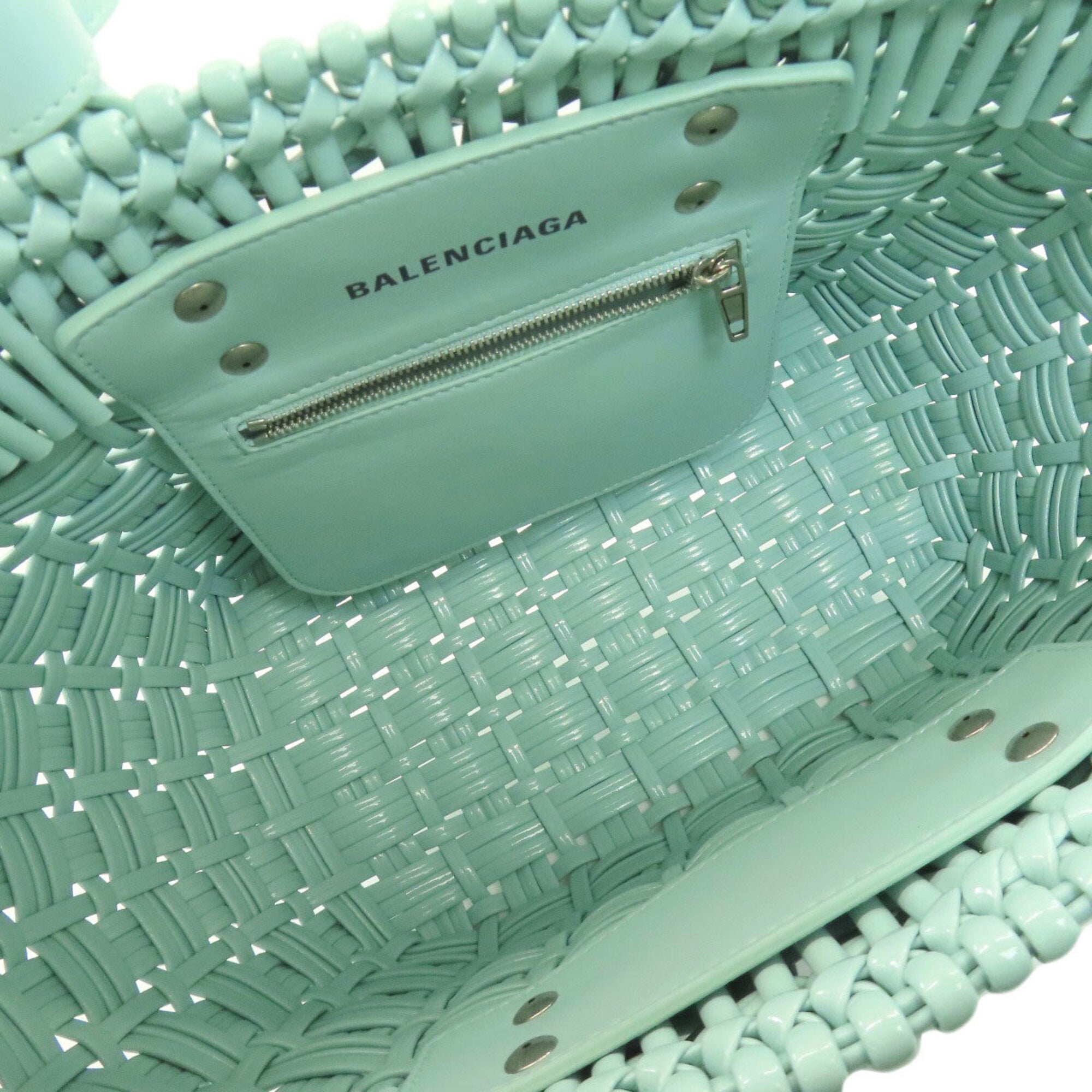 Balenciaga Light Blue Leather Handbag (Pre-Owned)