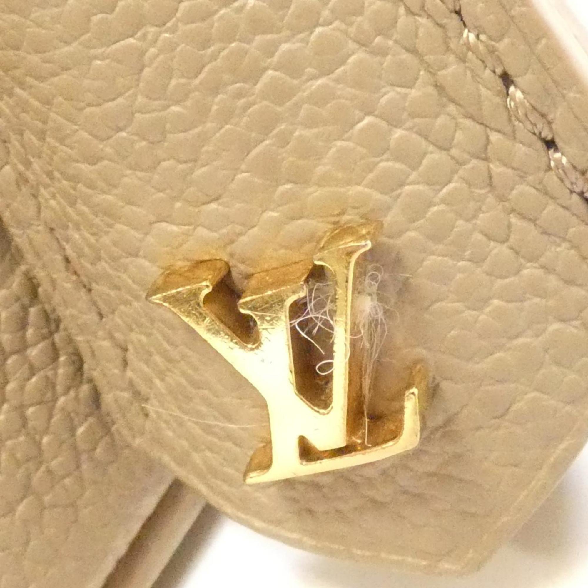Louis Vuitton Tourterelle Leather Handbag (Pre-Owned)