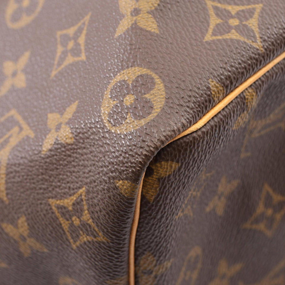 Louis Vuitton Brown Pvc Leather Boston Bag Handbag (Pre-Owned)
