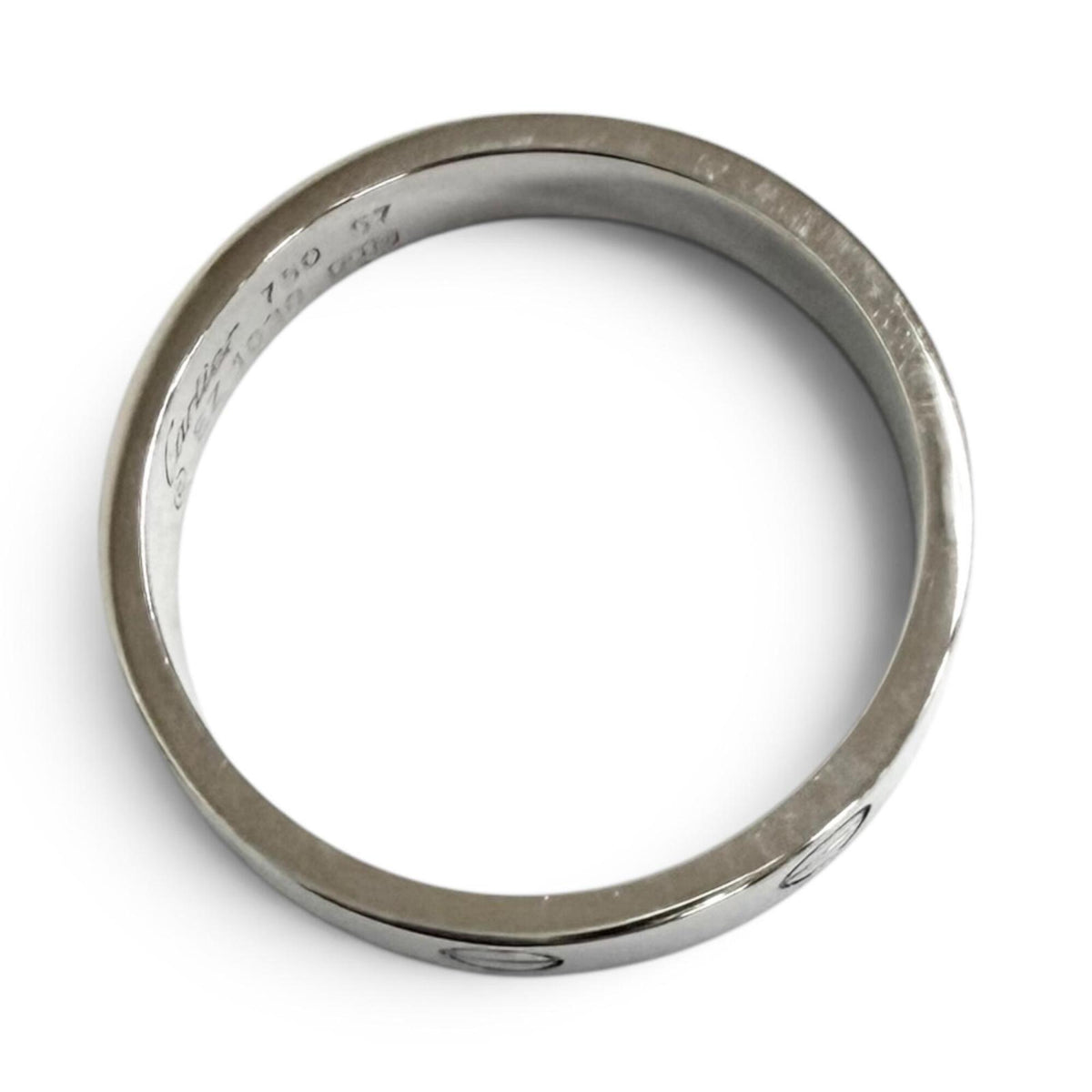 Cartier White Gold White Gold (18K) Band Ring (Pre-Owned)