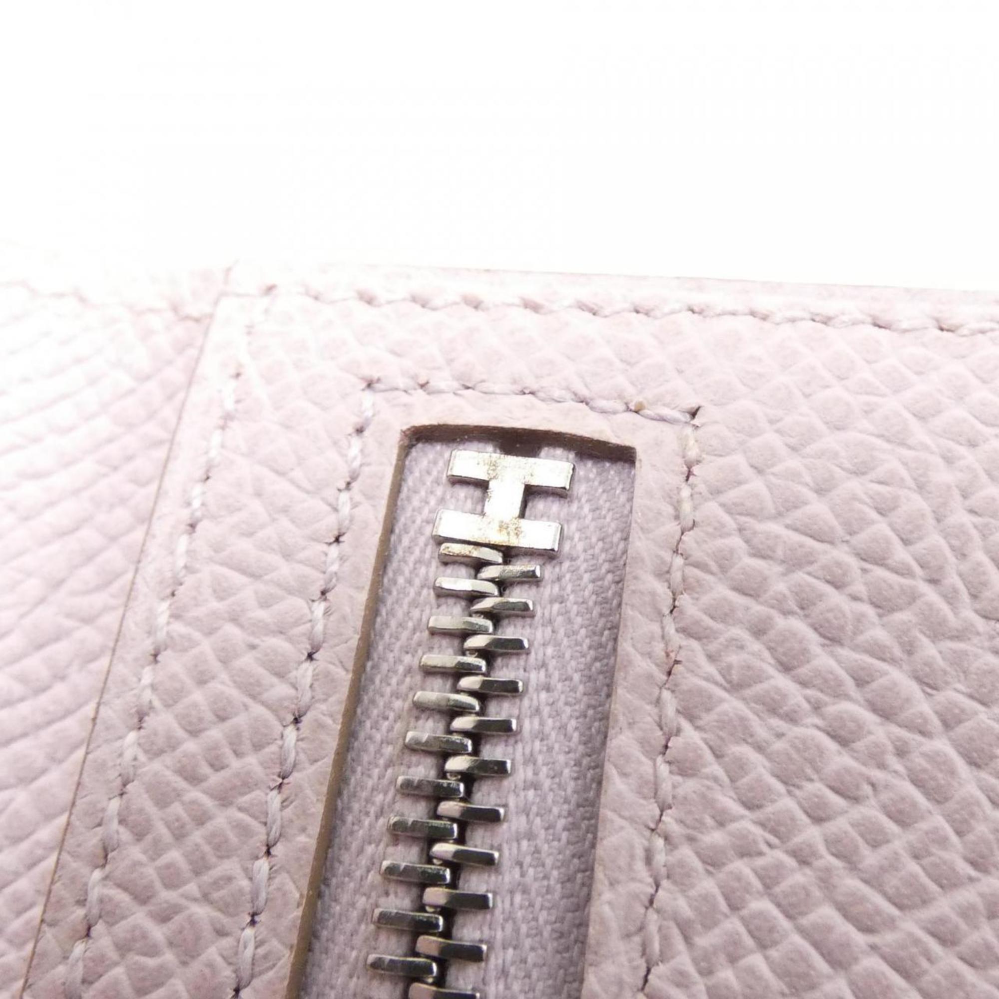 Hermes Pink Epsom Leather Wallet (Tri-Fold) (Pre-Owned)