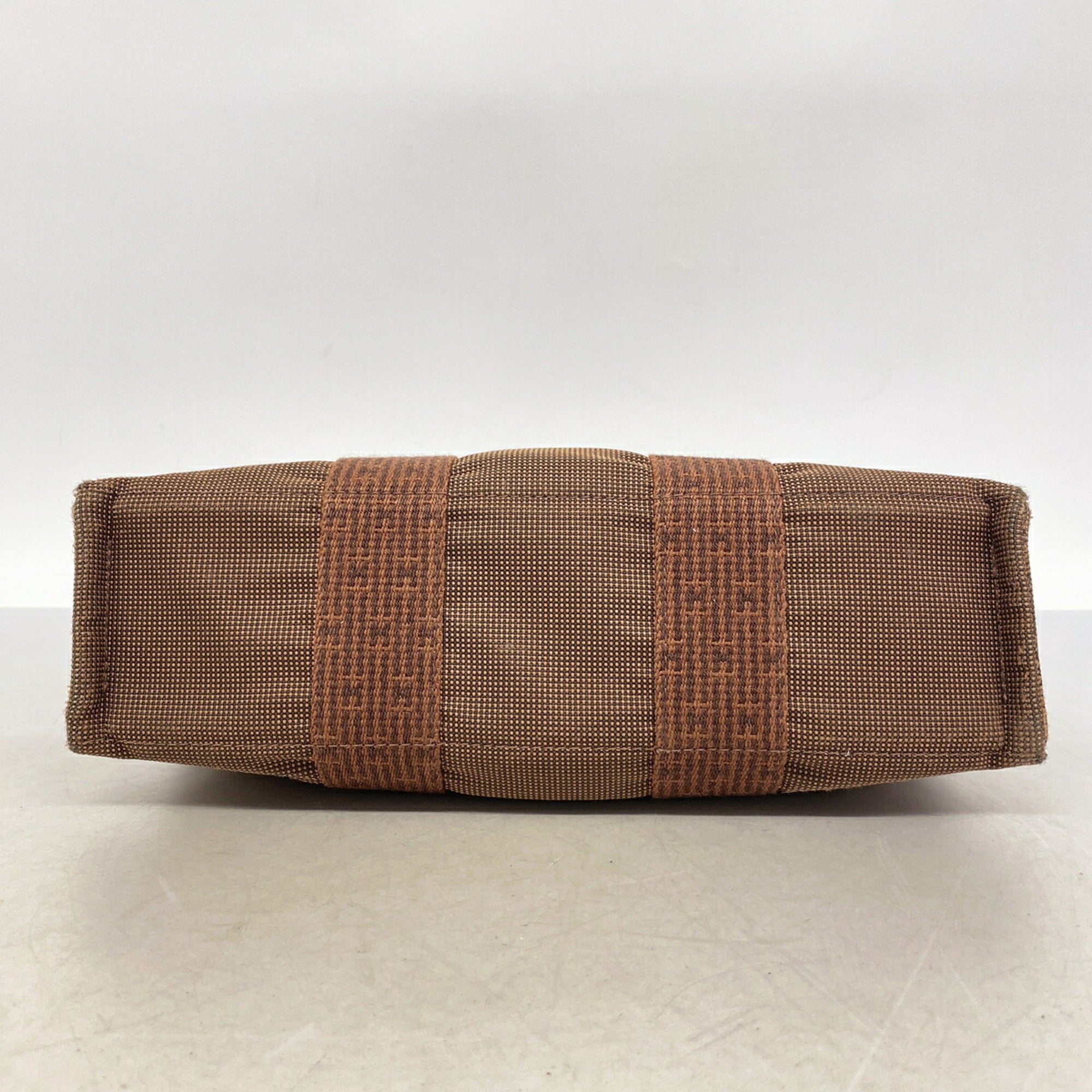 Hermes Brown Nylon Tote Bag (Pre-Owned)