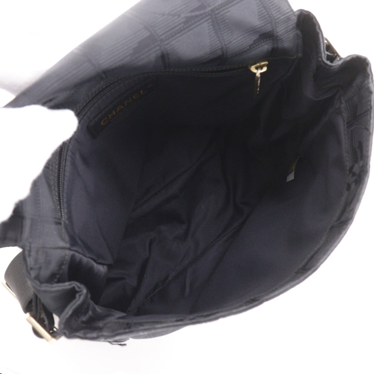 Chanel New Travel Line Black New Travel Line Shoulder Bag (Pre-Owned)