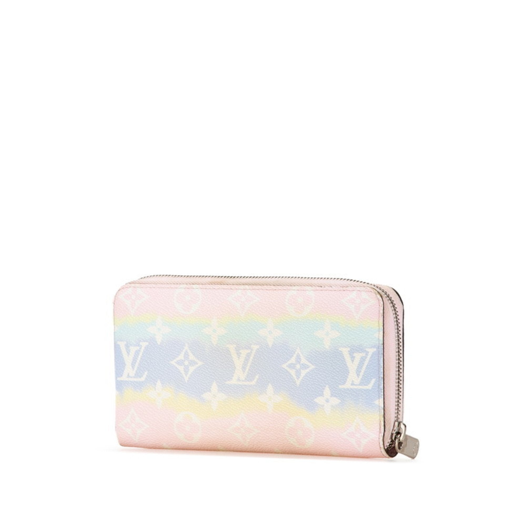Louis Vuitton Multi-Color Pink Pvc Leather Long Wallet (Bi-Fold) (Pre-Owned)